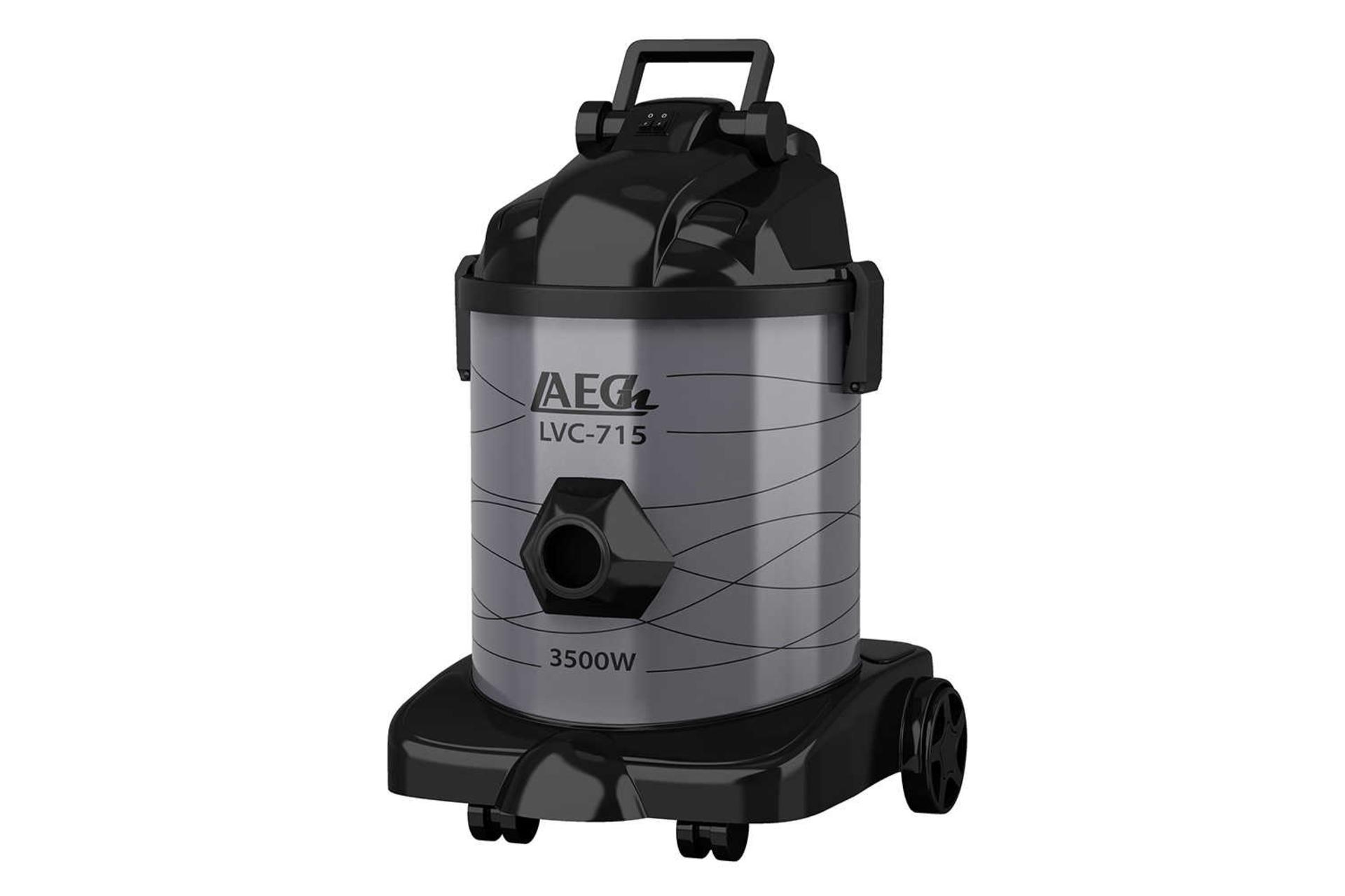 نمای جلوی جاروبرقی سطلی لایق LVC-715 رنگ خاکستری