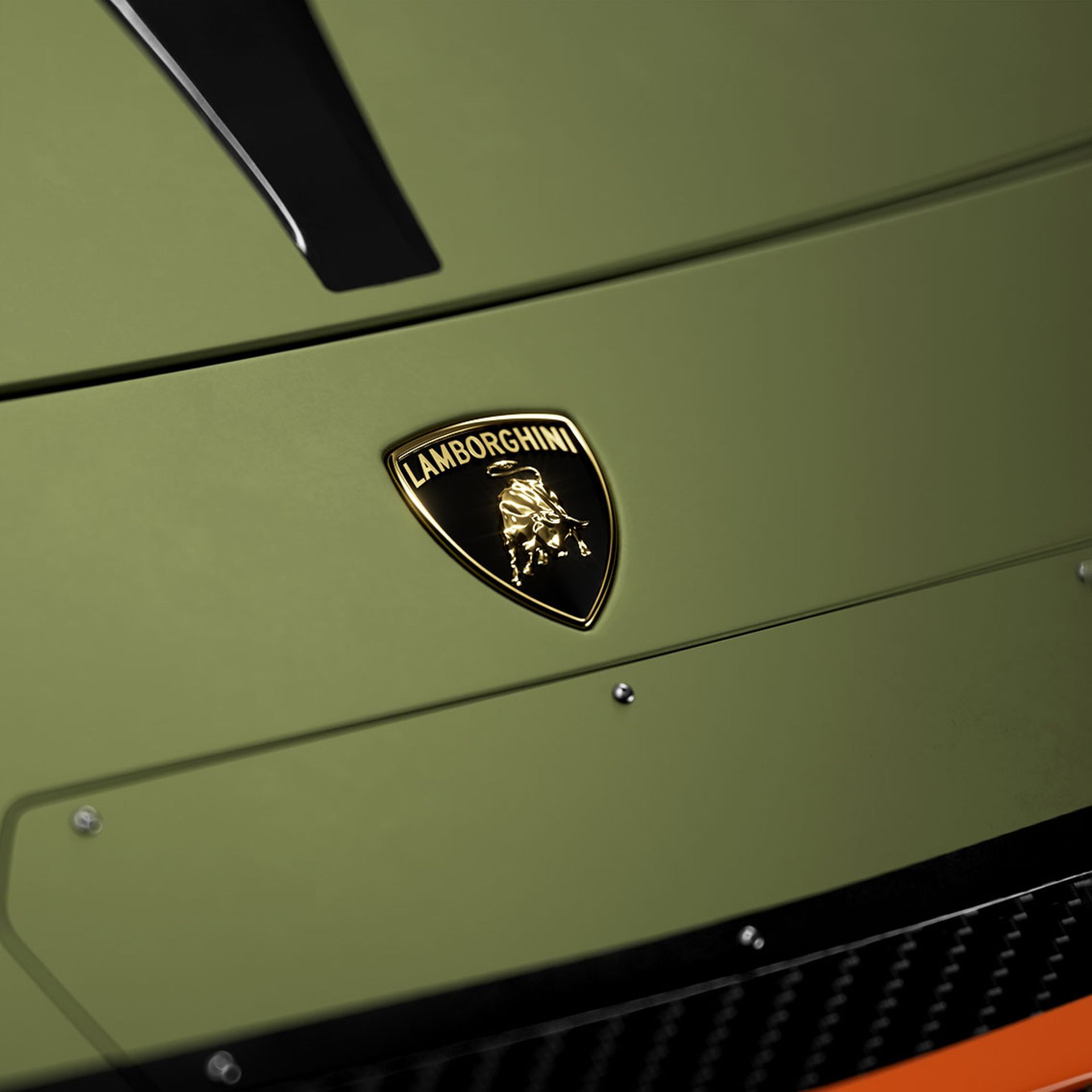 لوگوی خودروی لامبورگینی سبز که نسخه‌ی Champion Edition گوشی ردمی K70 اولترا از آن الهام گرفته شده است