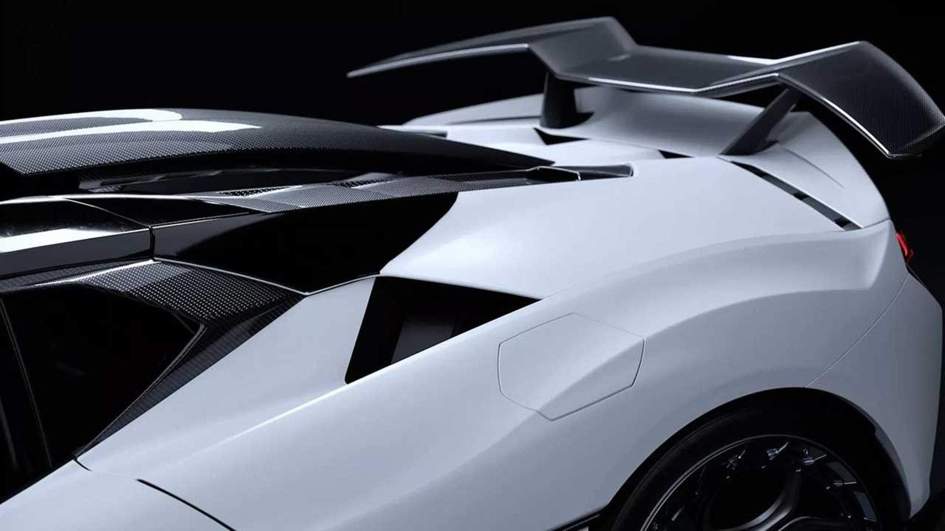 قطعات آیرودینامیک خودرو لامبورگینی تمراریو تیون‌شده نمای جانبی