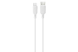 کابل شارژ USB لاپرامول Type-A به Micro-USB مدل LP-B22 با طول 1 متر رنگ سفید