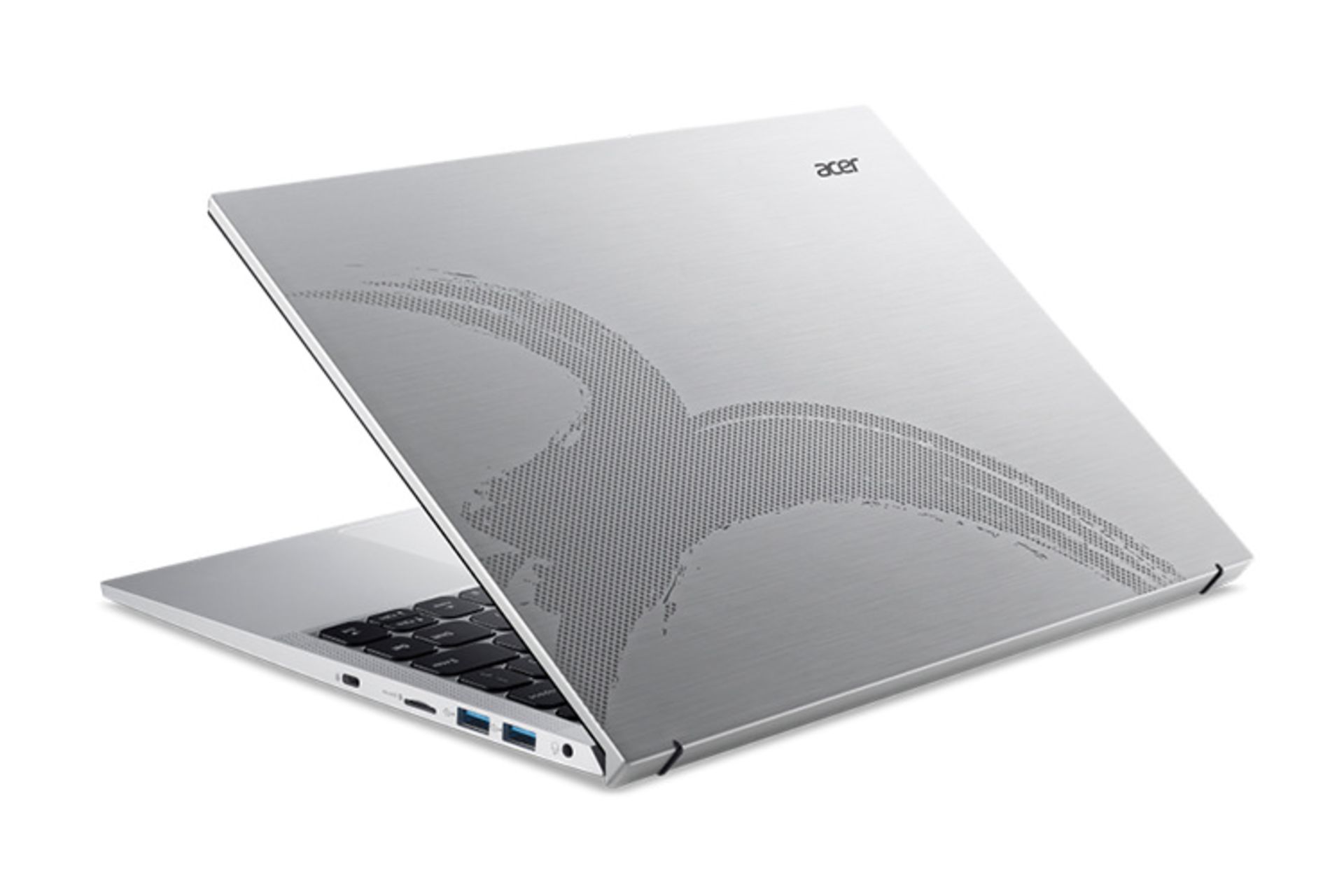 لپ تاپ ایسر Acer Aspire Lite 16 AL16-52P نمای پشت و درگاه های راست