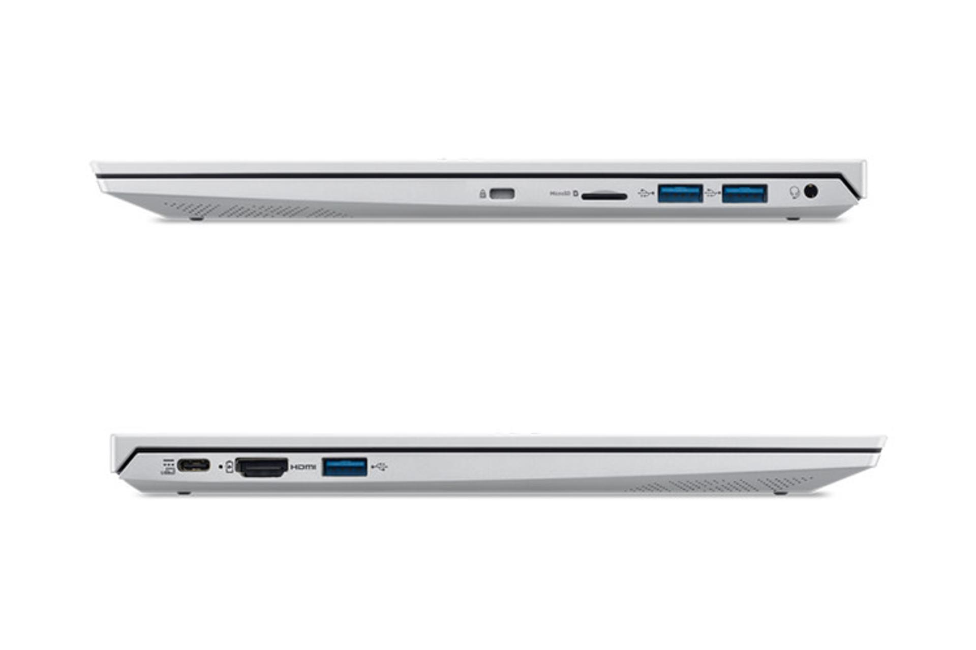 لپ تاپ ایسر Acer Aspire Lite 16 AL16-52P نمای جانبی و درگاه ها