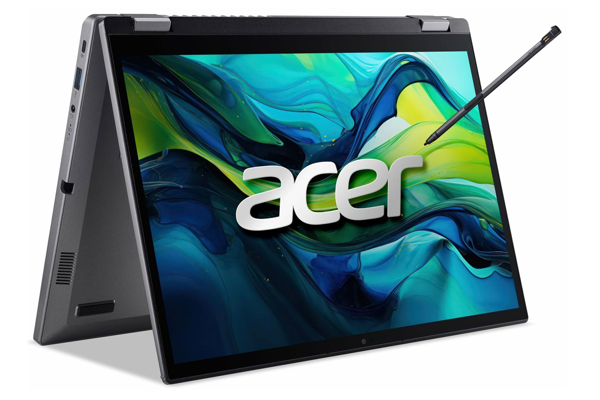 لپ تاپ ایسر Acer Aspire Spin 14 ASP14-51MTN نمای جلو به همراه قلم