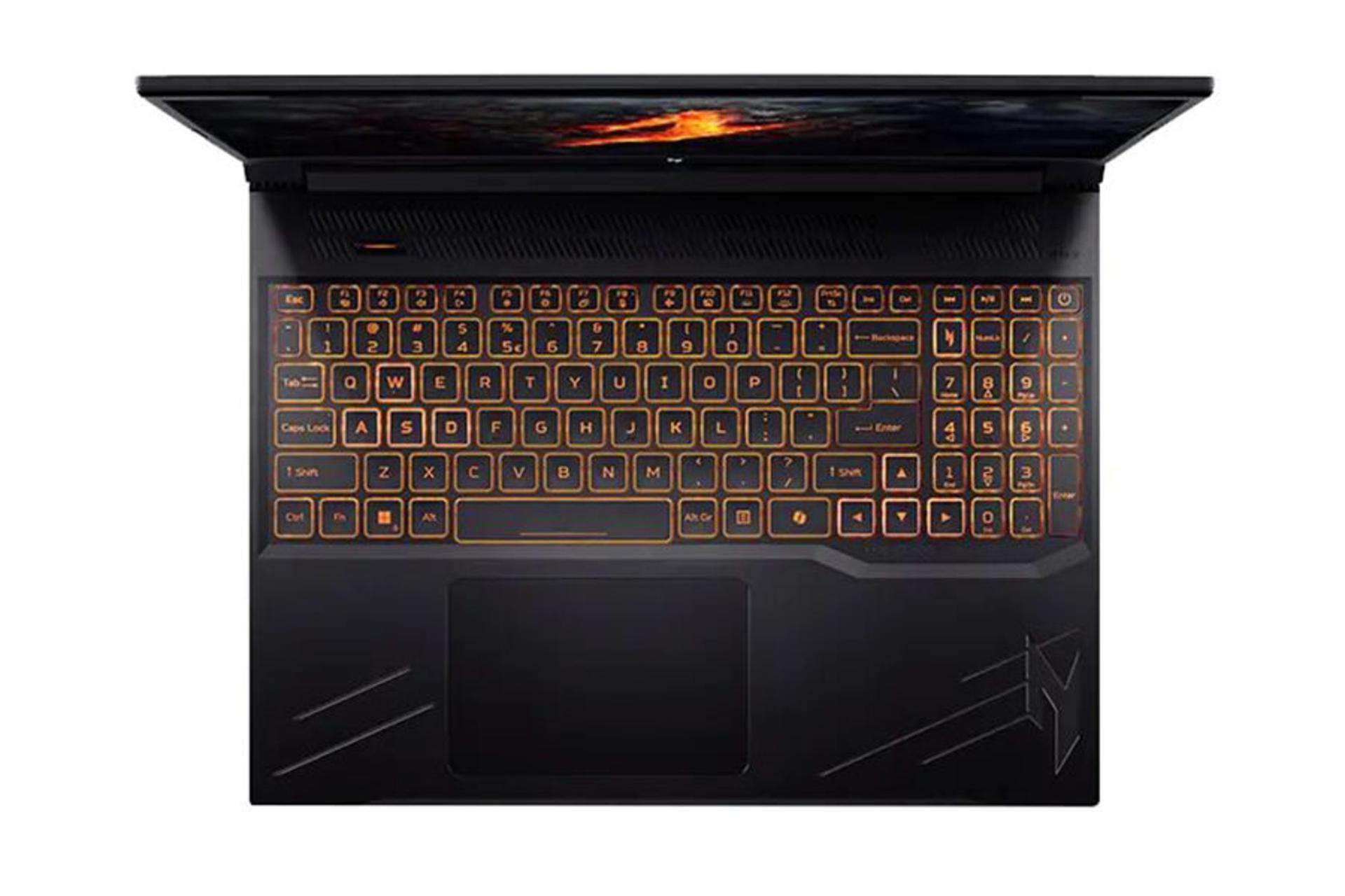 لپ تاپ ایسر Acer Nitro V 16 ANV16-41-R54R نمای بالا و کیبورد