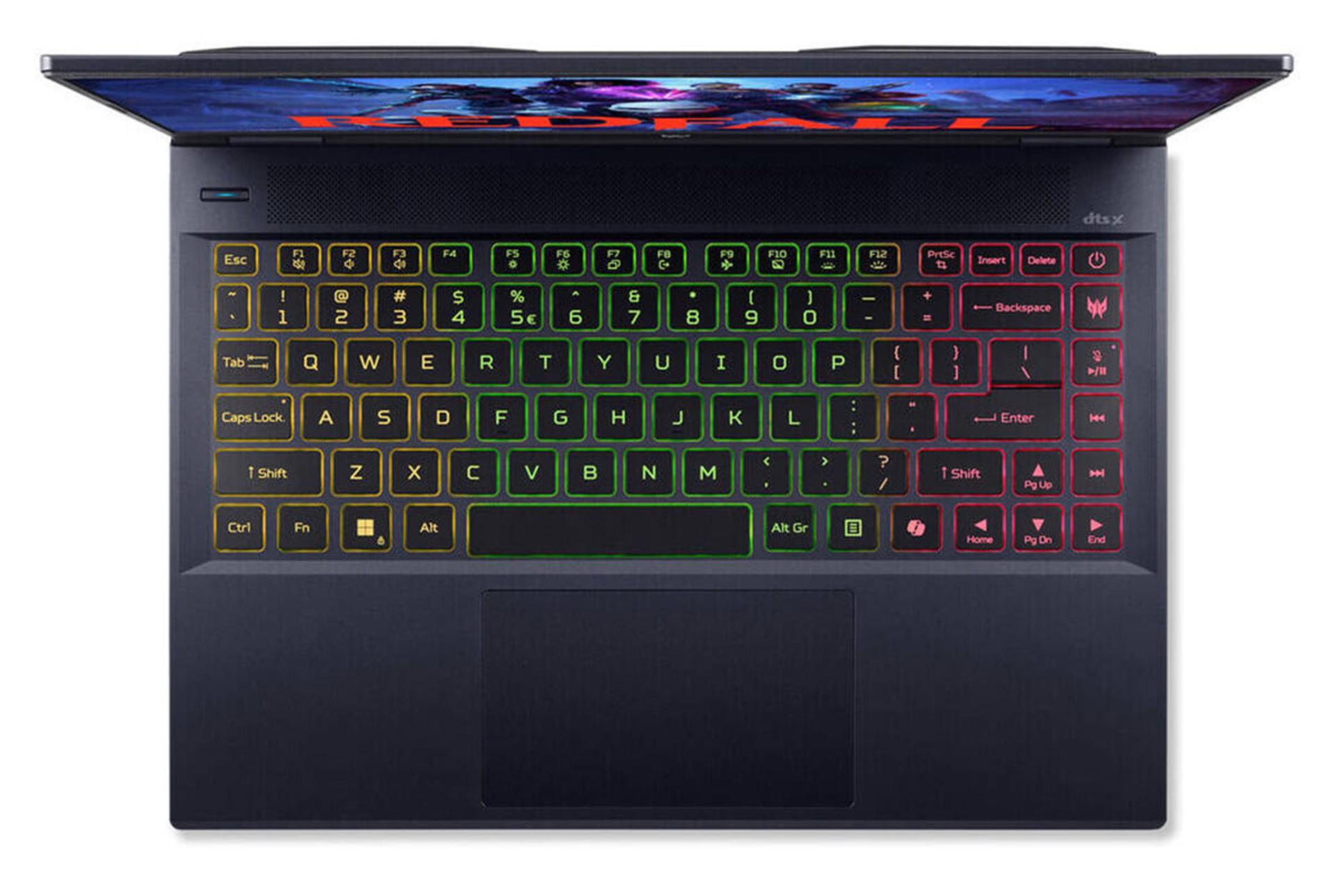 لپ تاپ ایسر Acer Predator Helios Neo 14 PHN14-51 نمای بالا و کیبورد
