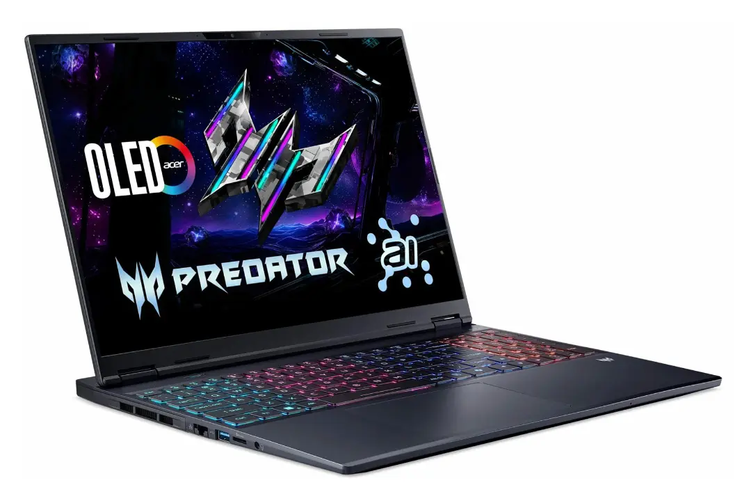 لپ تاپ ایسر Acer Predator Helios Neo 16S AI PHN16S-71 نمای جلو و چپ