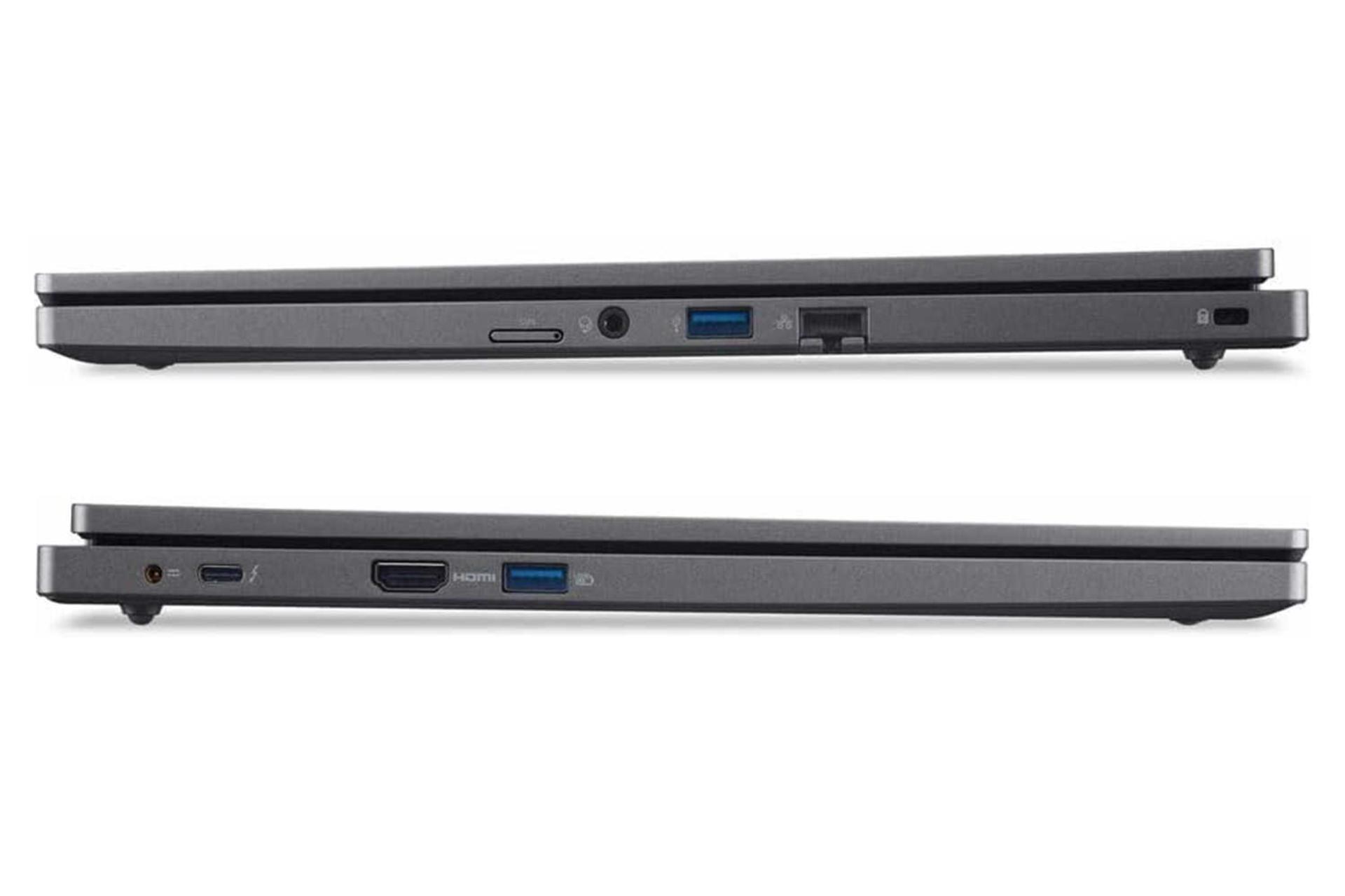 لپ تاپ ایسر Acer TravelMate P2 16 TMP216 نمای جانبی و درگاه ها