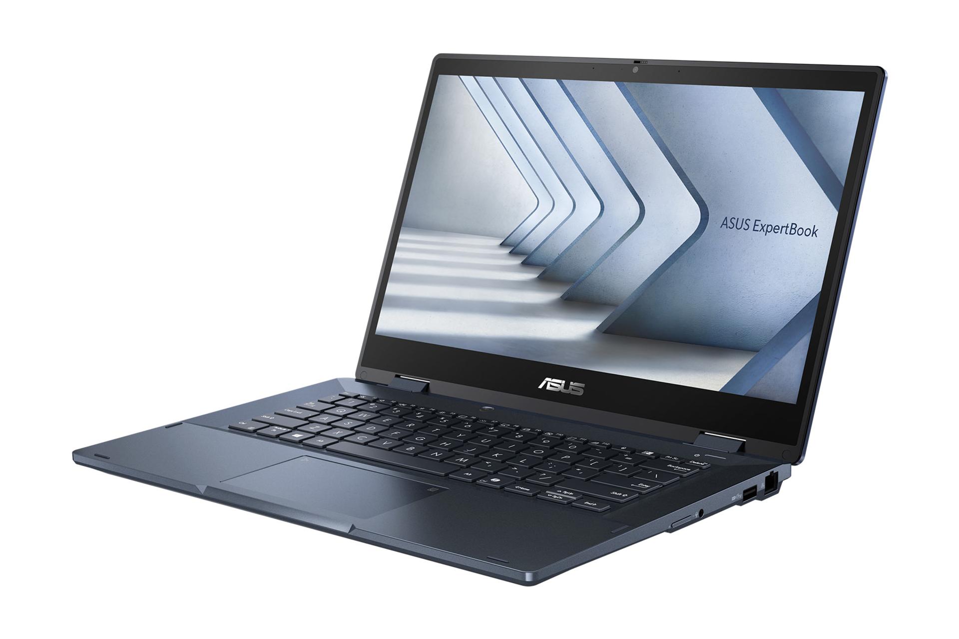 لپ تاپ ایسوس ASUS ExpertBook B3 Flip B3402FVA نمای جلو و راست