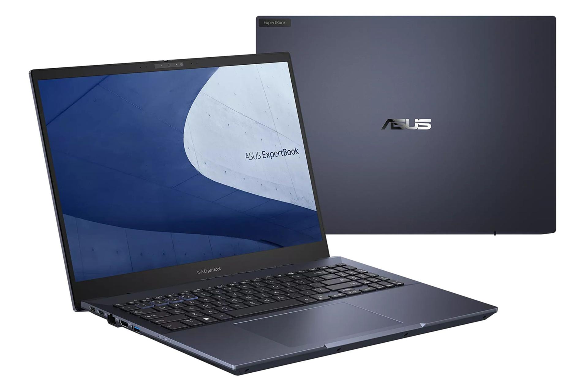 لپ تاپ ایسوس ASUS ExpertBook B5 OLED B5602 نمای چپ و پشت