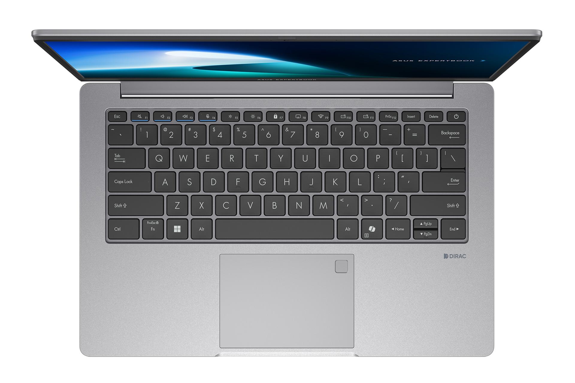 لپ تاپ ایسوس ASUS ExpertBook P1 P1403 نمای بالا و کیبورد
