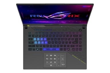 لپ تاپ ایسوس ASUS ROG Strix G16 2025 G614F نمای بالا و کیبورد