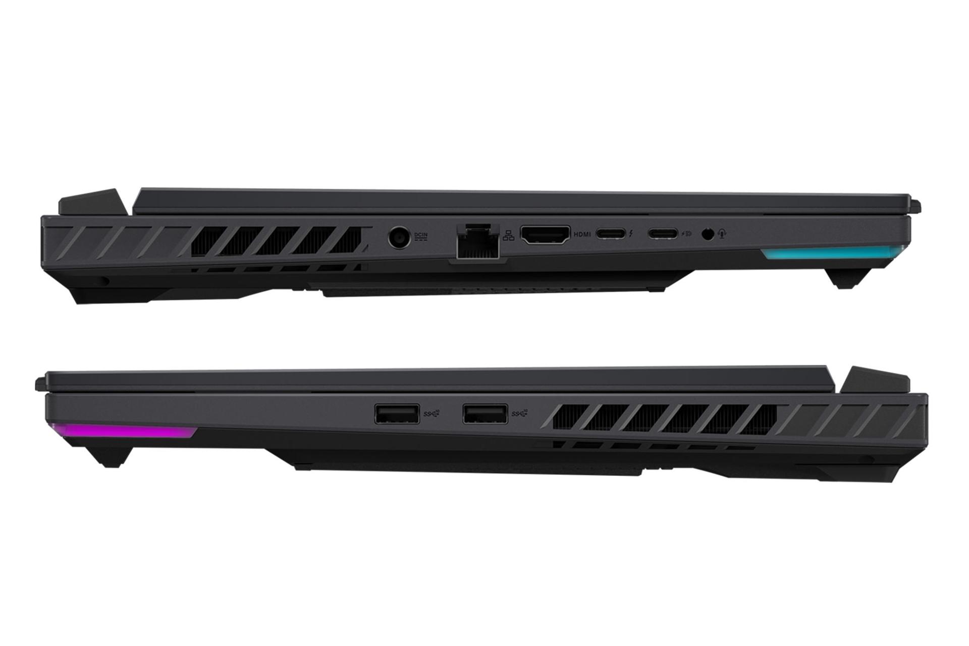 لپ تاپ ایسوس ASUS ROG Strix G16 G614 2023 نمای جانبی و درگاه ها