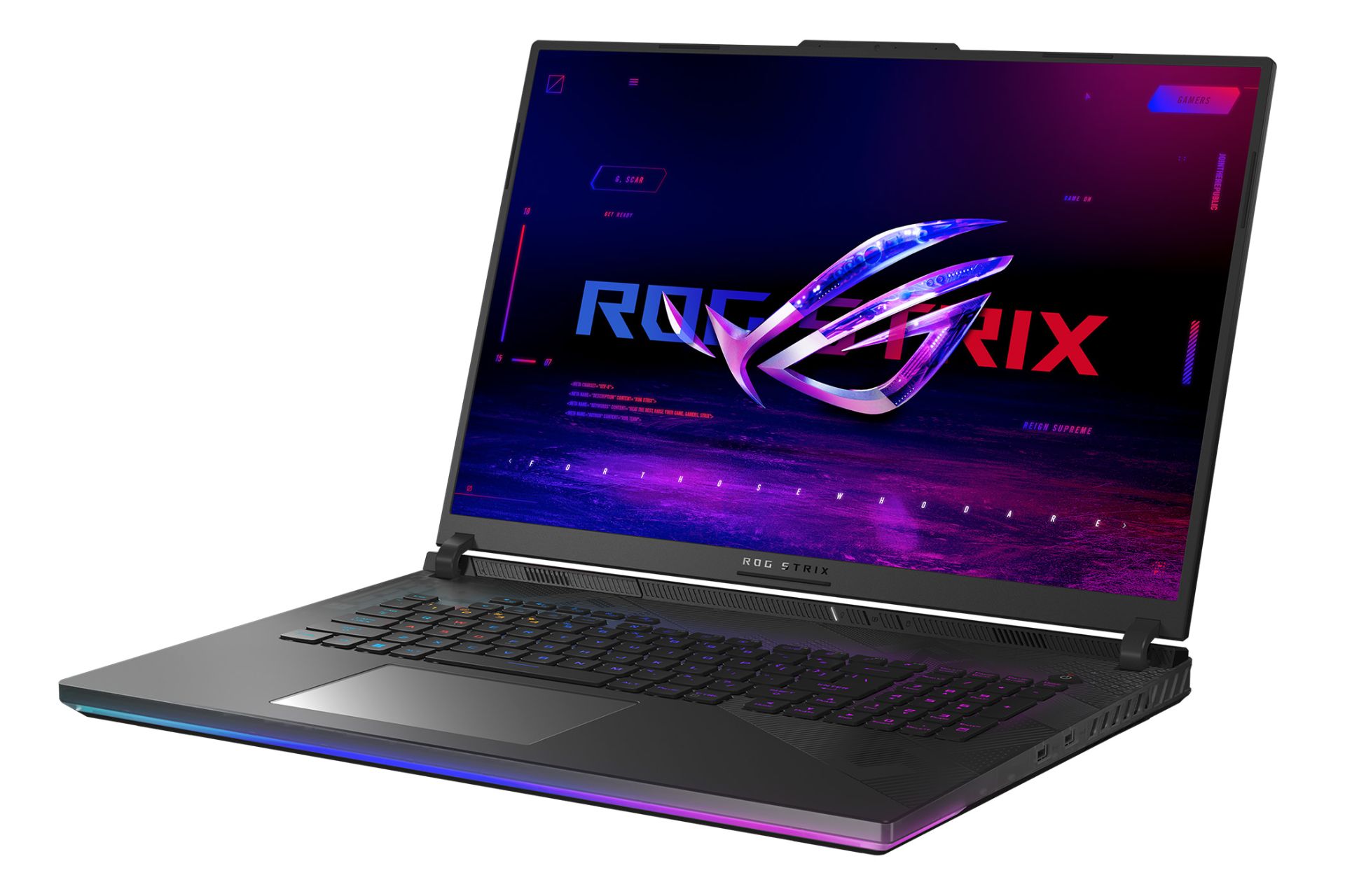 لپ تاپ ایسوس ASUS ROG Strix SCAR 18 G834 نمای راست صفحه نمایش