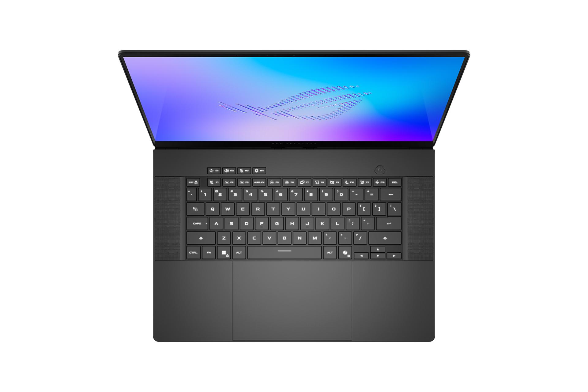 لپ تاپ ایسوس ASUS ROG Zephyrus G16 2026 GU606 نمای بالا و کیبورد