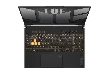 لپ تاپ ایسوس ASUS TUF Gaming A15 FA507NUR نمای بالا و کیبورد