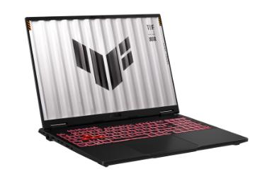 لپ تاپ ایسوس ASUS TUF Gaming A16 FA608 2024 نمای جلو و چپ
