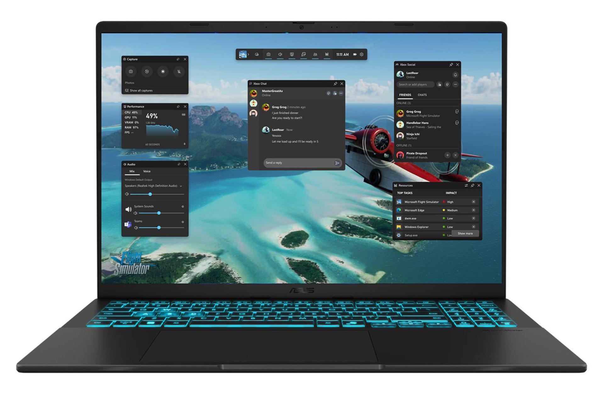 لپ تاپ ایسوس ASUS V16 V3607VU نمای جلو