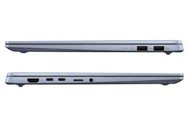 لپ تاپ ایسوس ASUS Vivobook S 14 OLED S5406 نمای جانبی و درگاه ها