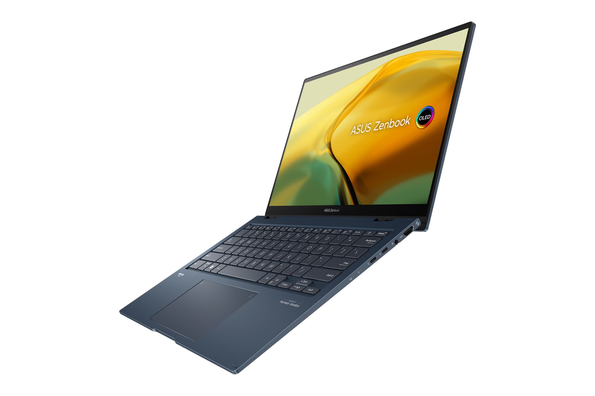 لپ تاپ ایسوس ASUS ZenBook 14 Flip OLED UP3404VA نمای راست صفحه نمایش