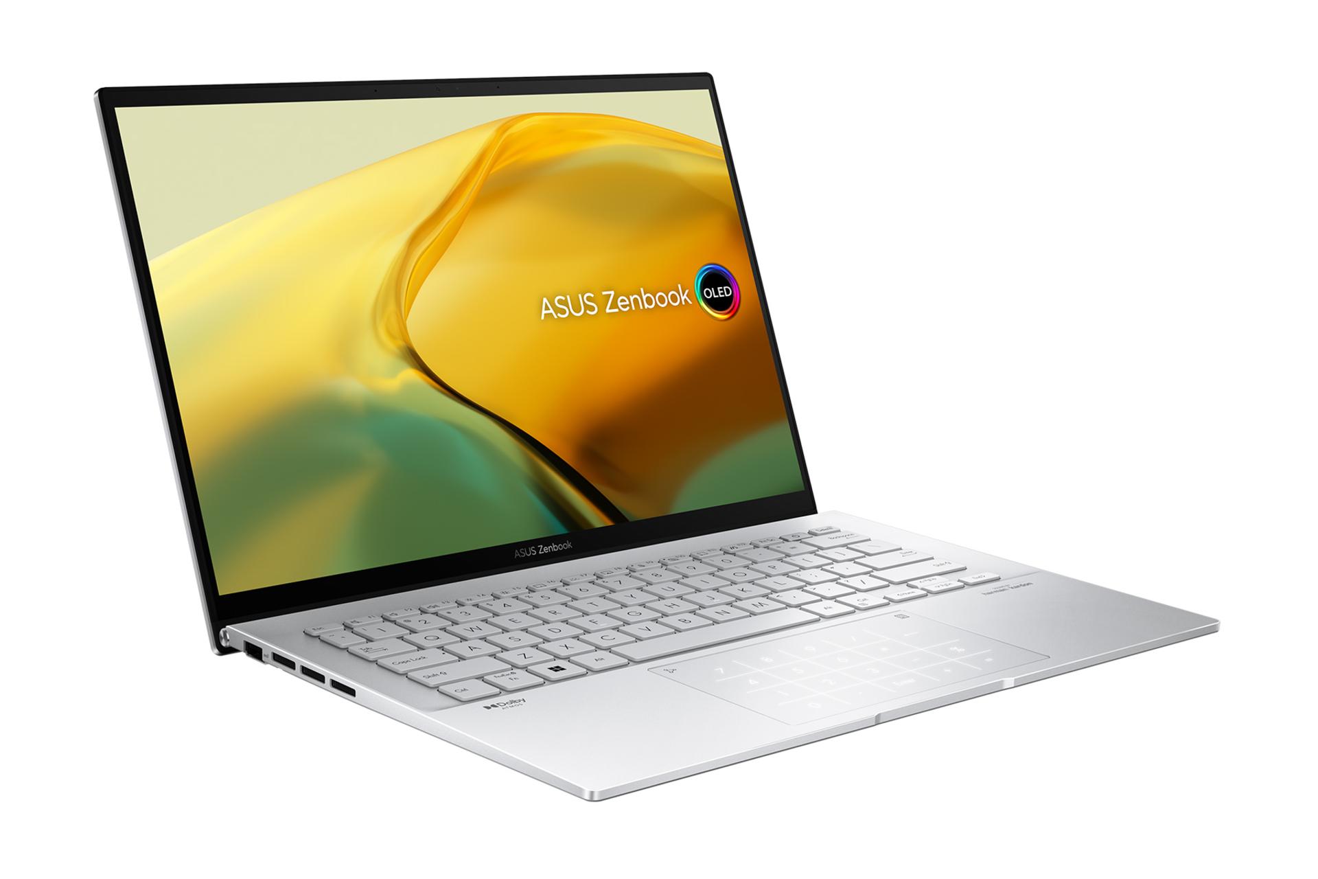 لپ تاپ ایسوس ASUS Zenbook 14 OLED UX3402VA رنگ نقره ای نمای چپ
