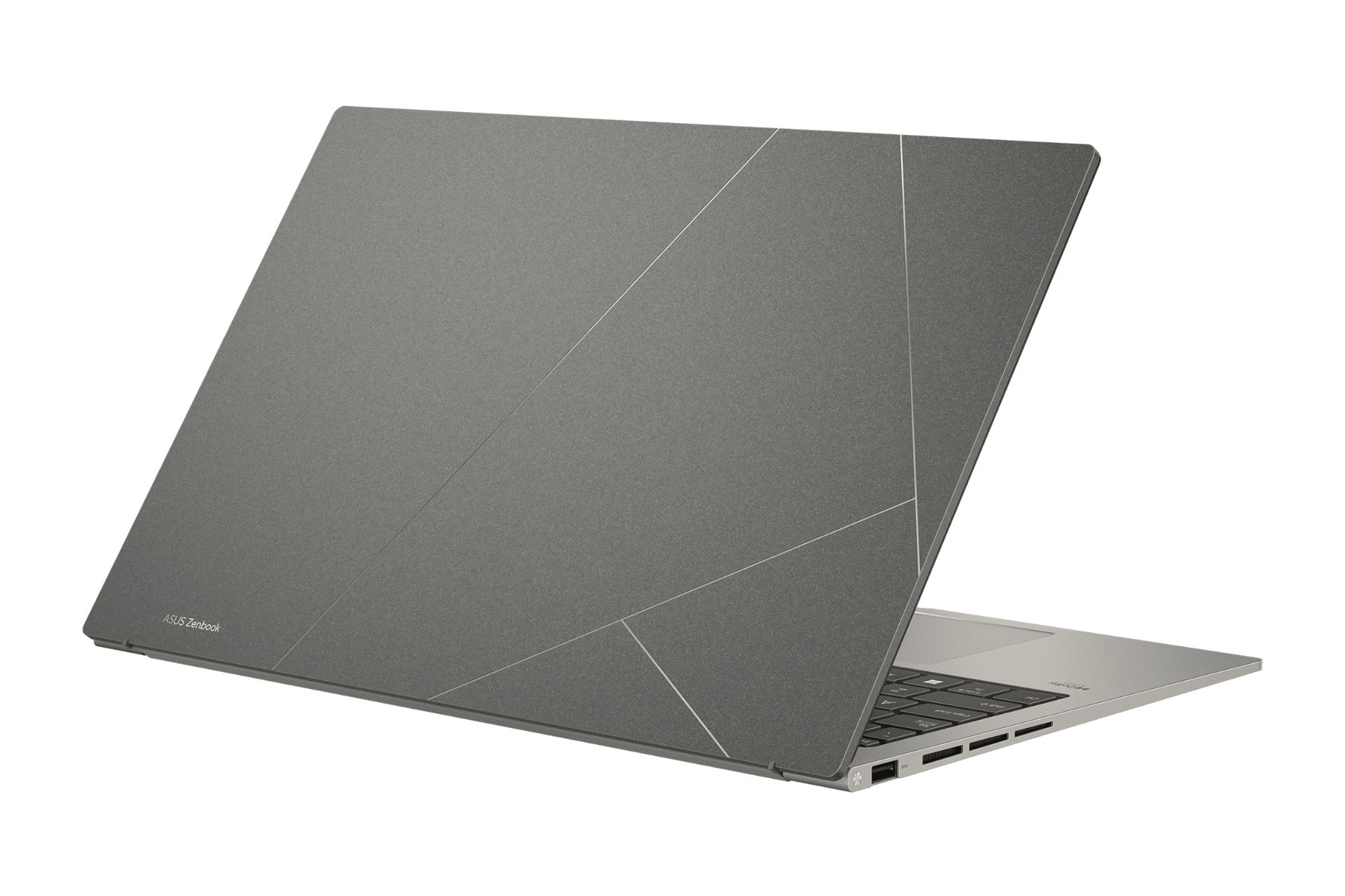 لپ تاپ ایسوس ASUS Zenbook 15 OLED UM3504DA نمای پشت رنگ خاکستری