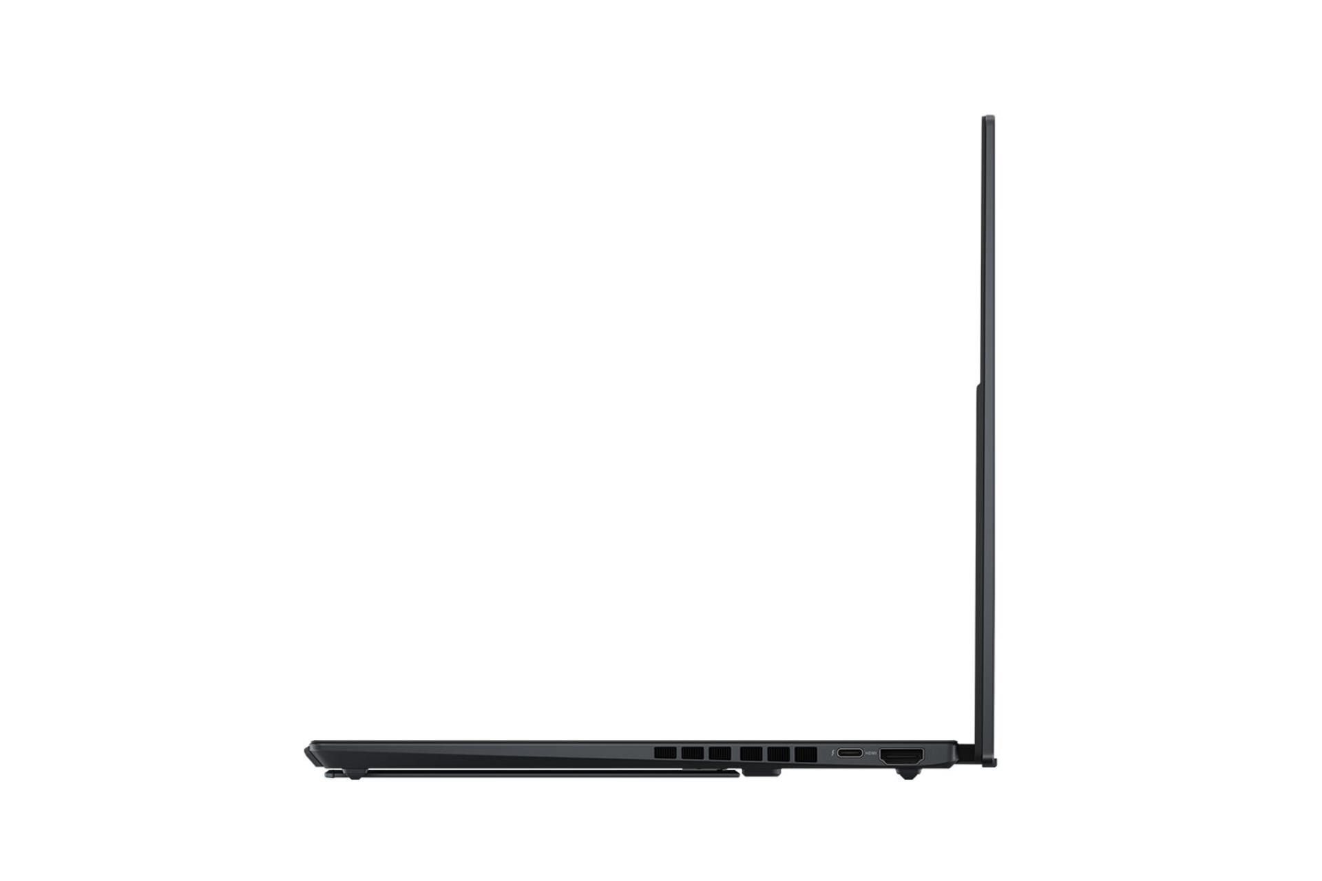 لپ تاپ ایسوس ASUS Zenbook DUO UX8406 نمای جانبی راست و درگاه ها
