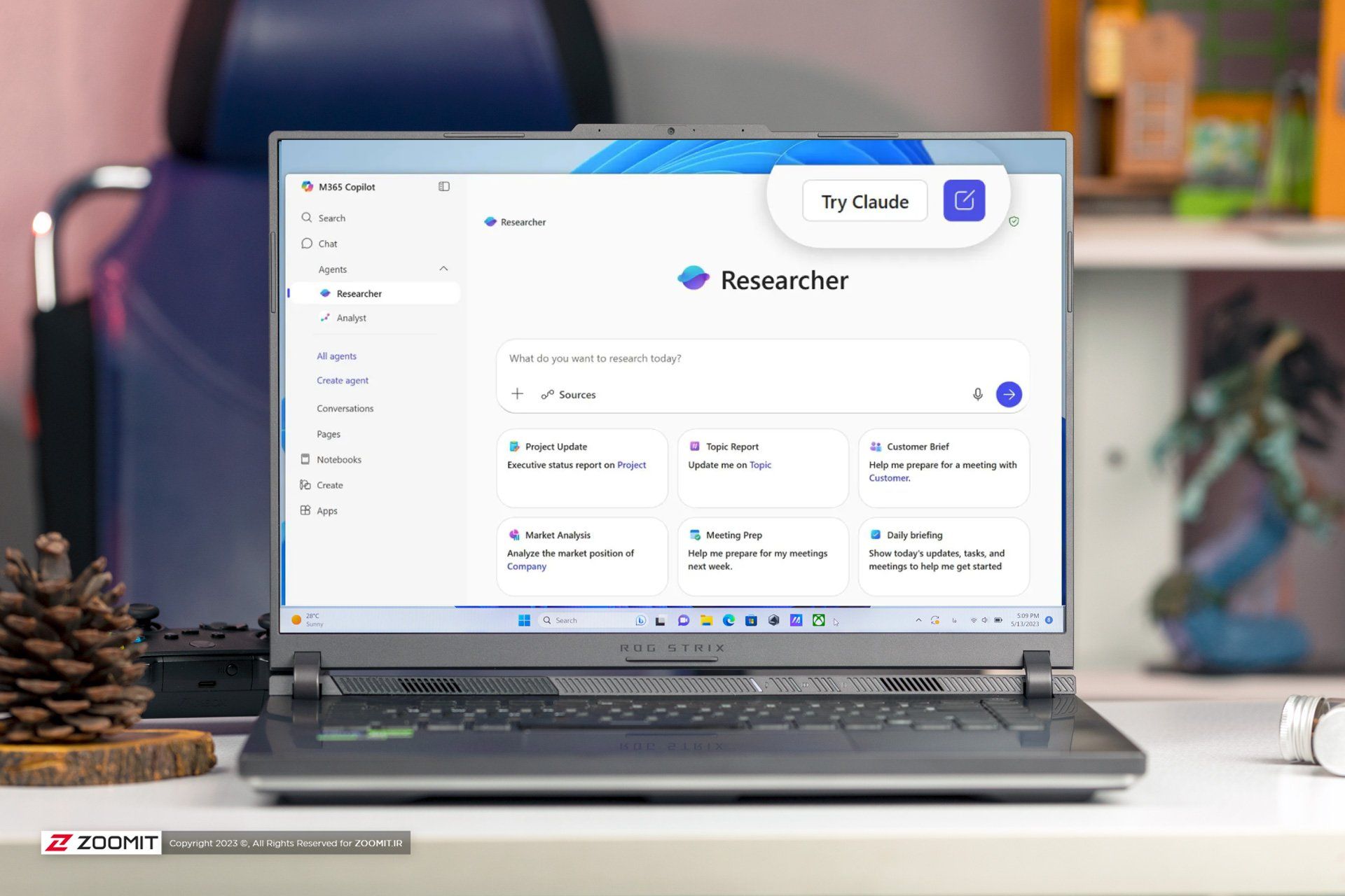 کوپایلت روی لپ تاپ ویندوزی