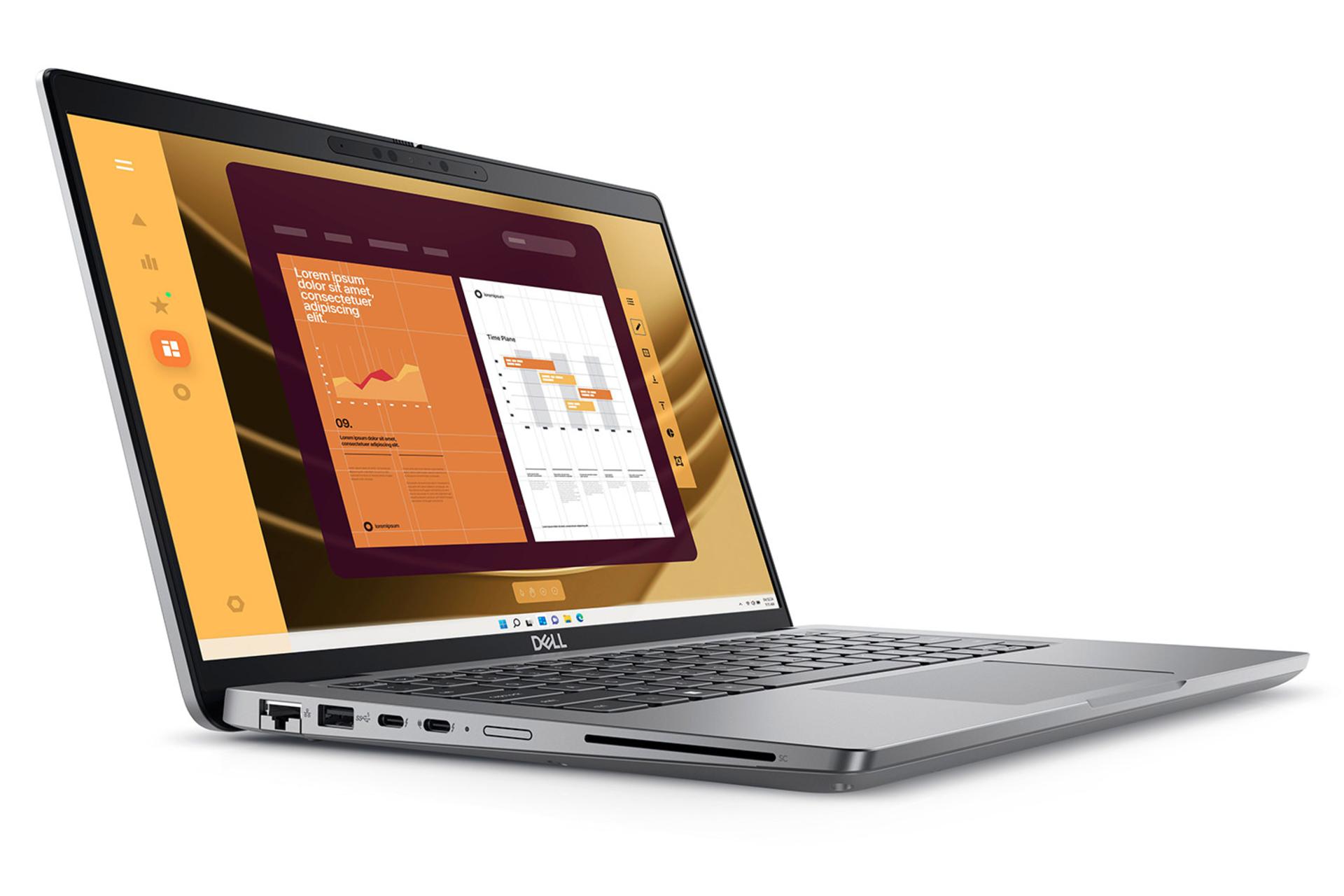 لپ تاپ دل Dell Latitude 5450 نمای جلو و چپ