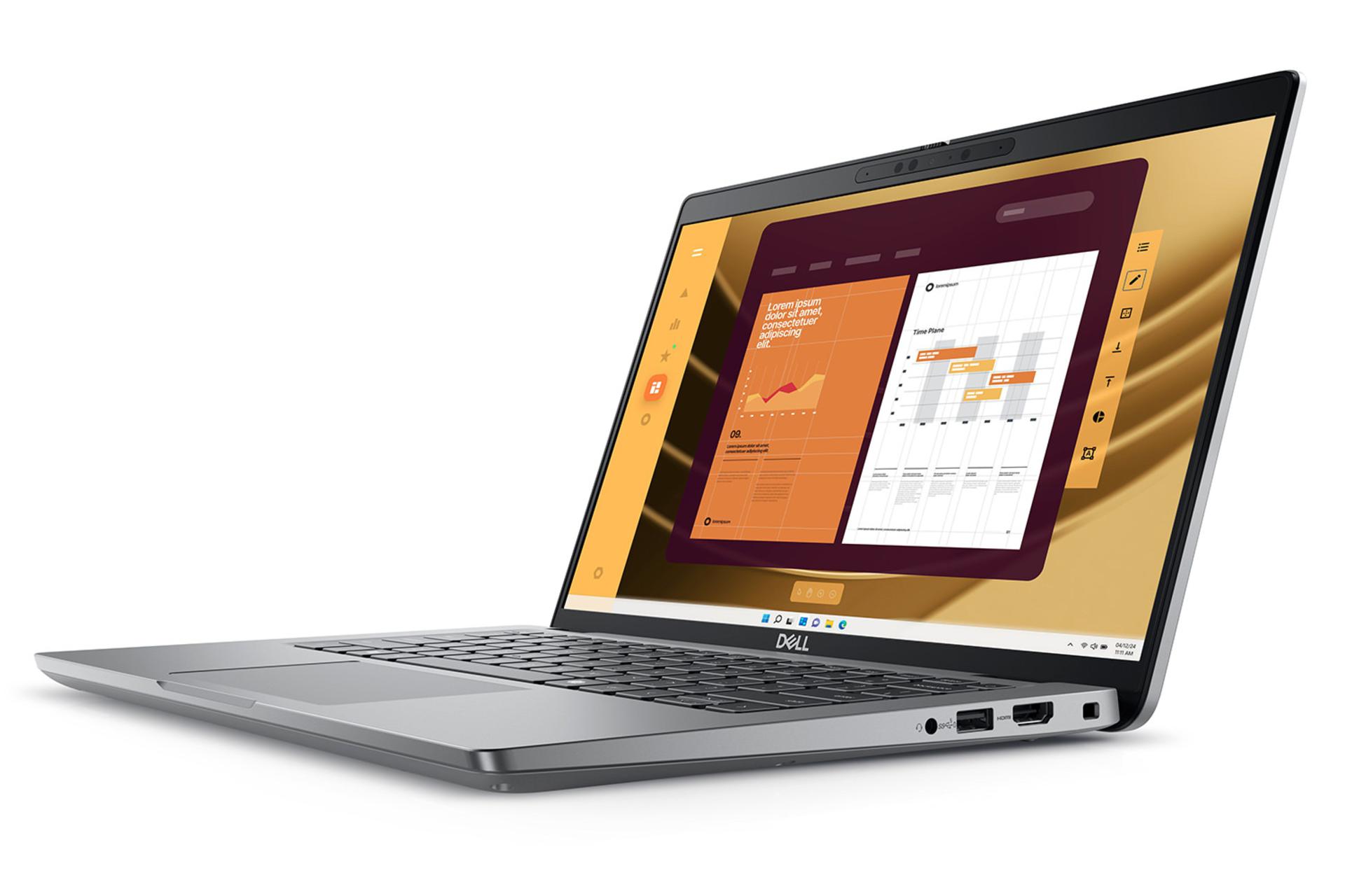 لپ تاپ دل Dell Latitude 5450 نمای جلو و راست