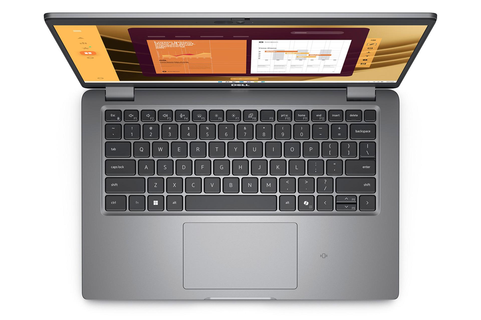 لپ تاپ دل Dell Latitude 5450 نمای بالا و کیبورد