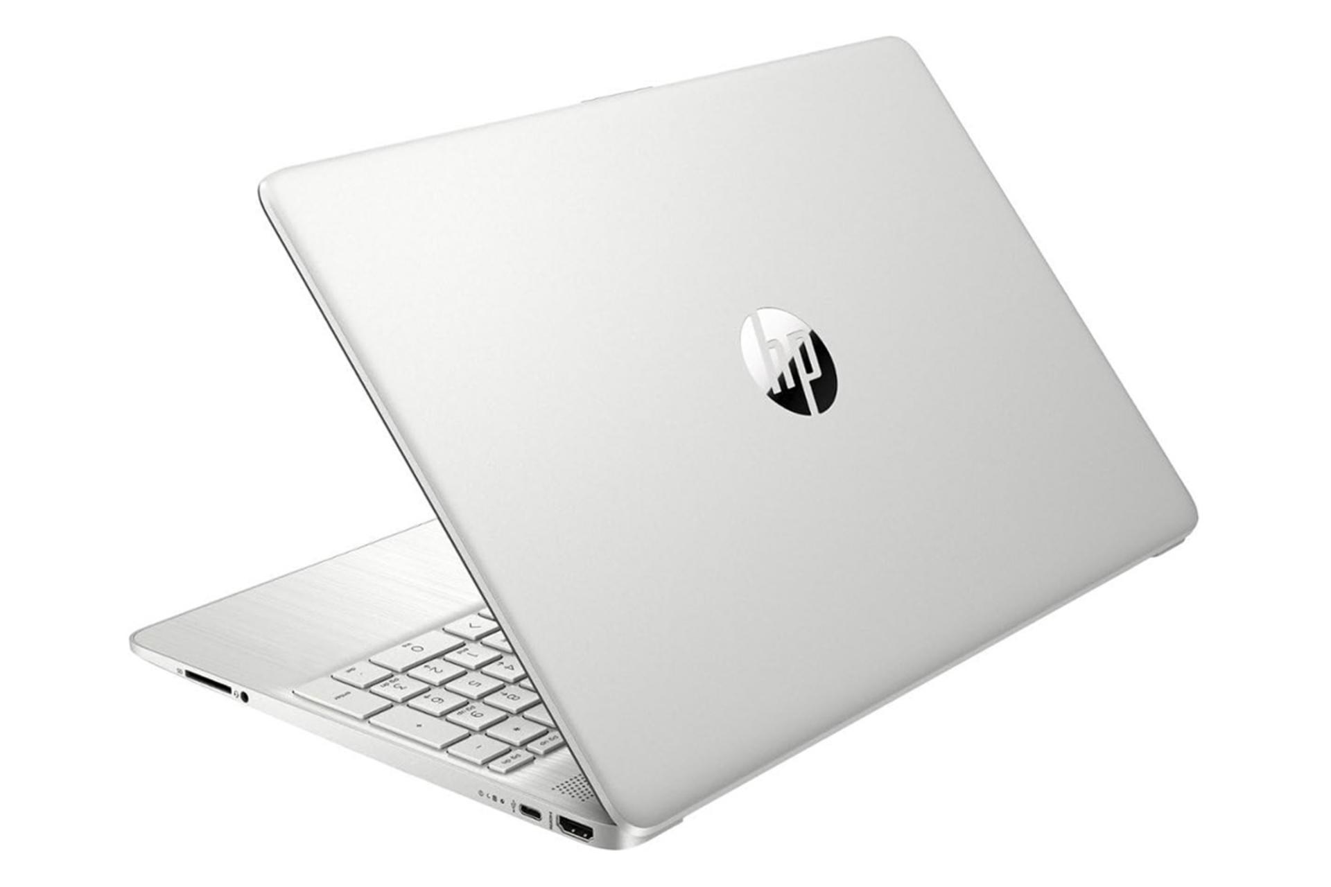 لپ تاپ اچ پی HP 15s-fq0008nia نمای پشت و درگاه های راست