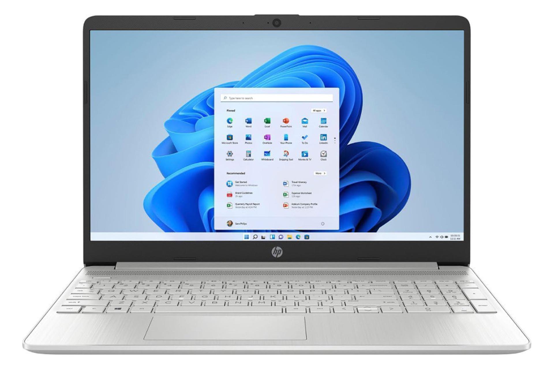 لپ تاپ اچ پی HP 15s-fq0008nia نمای جلو