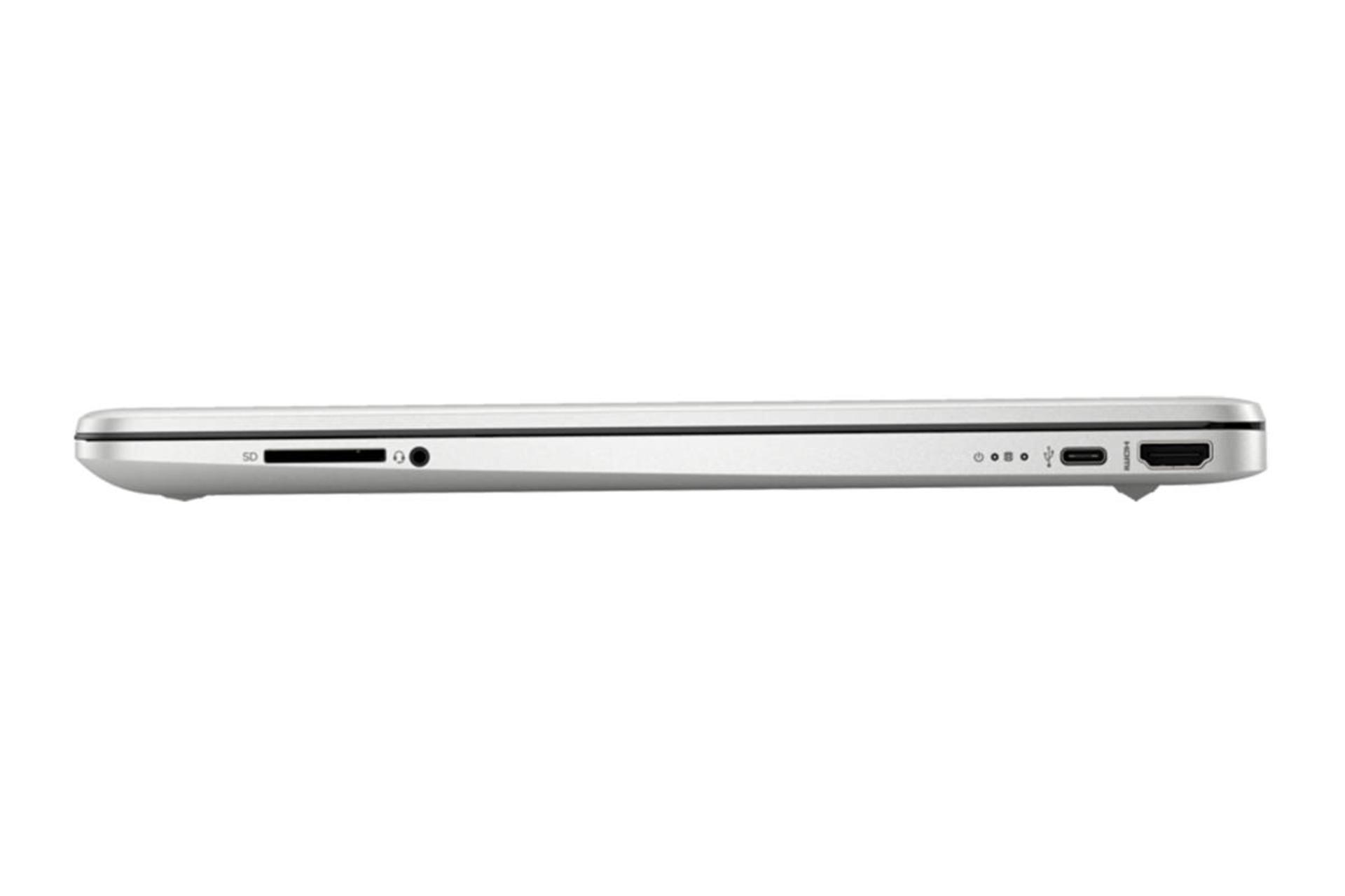 لپ تاپ اچ پی HP 15s-fq5098TU نمای راست و درگاه ها