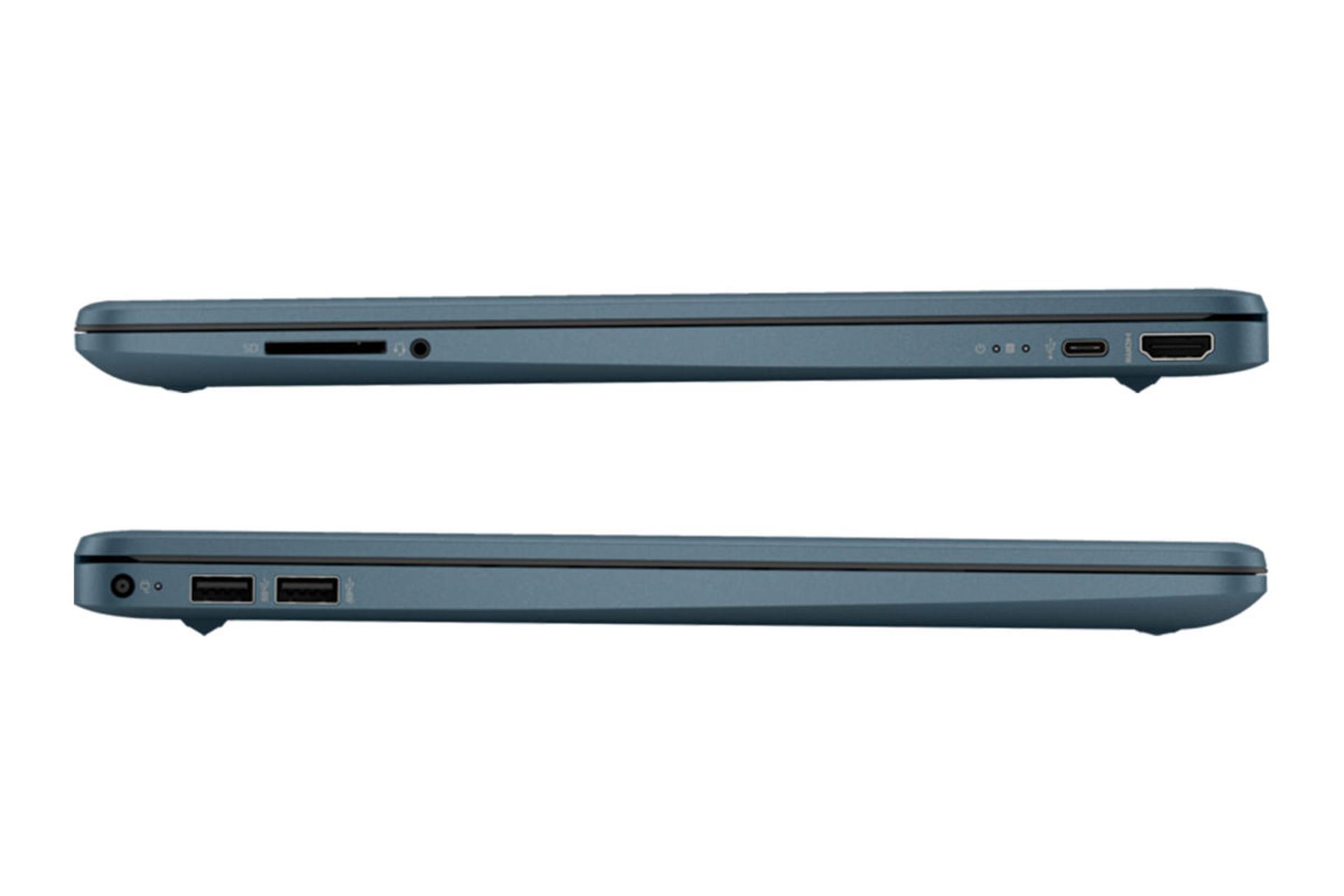 لپ تاپ اچ پی HP 15s-fq5284nia نمای جانبی و درگاه ها