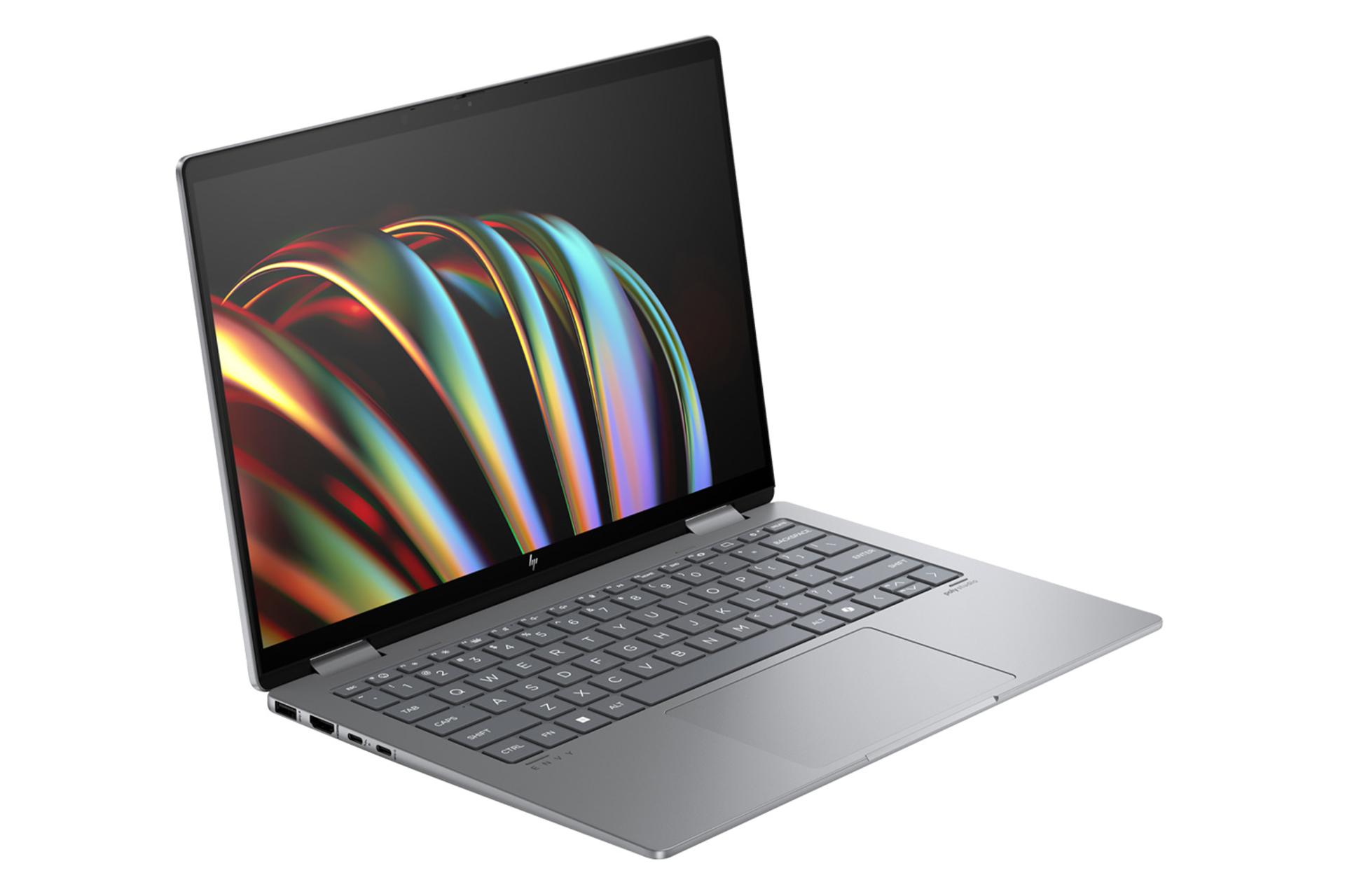 لپ تاپ اچ پی HP ENVY x360 14-fa0013dx نمای جلو و چپ