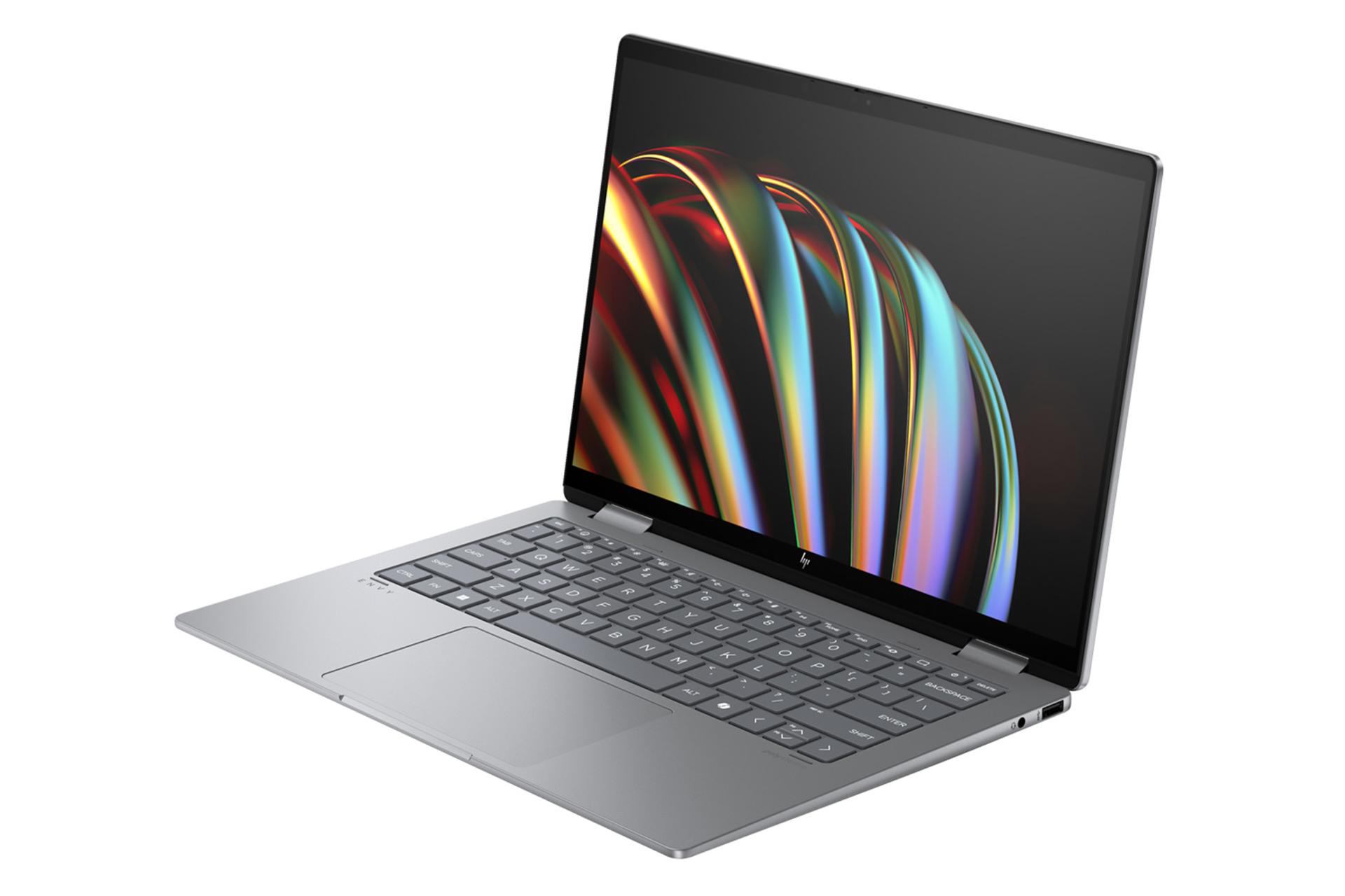 لپ تاپ اچ پی HP ENVY x360 14-fa0013dx نمای جلو و راست