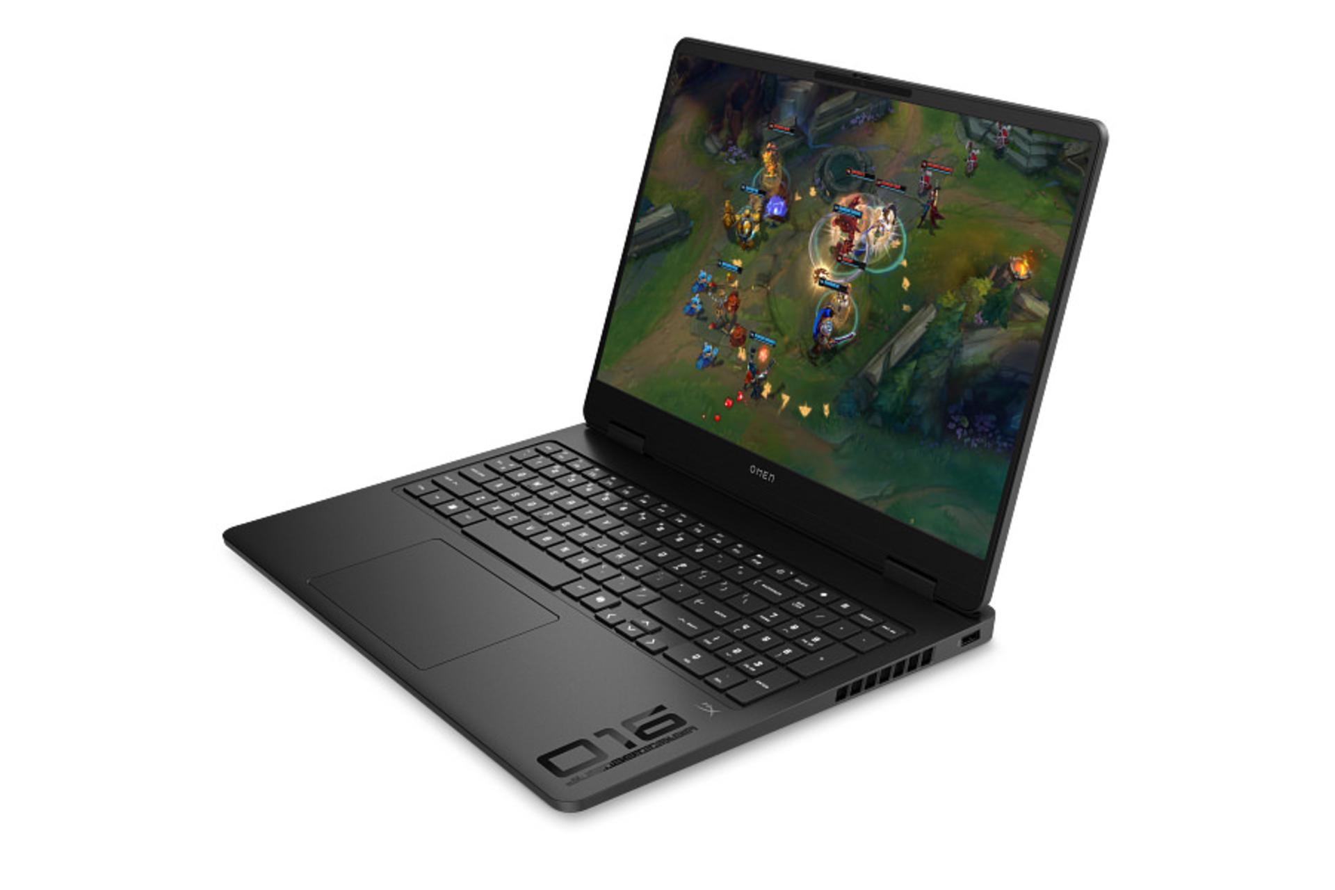 لپ تاپ اچ پی HP OMEN 16-ap0167AX نمای جلو و راست
