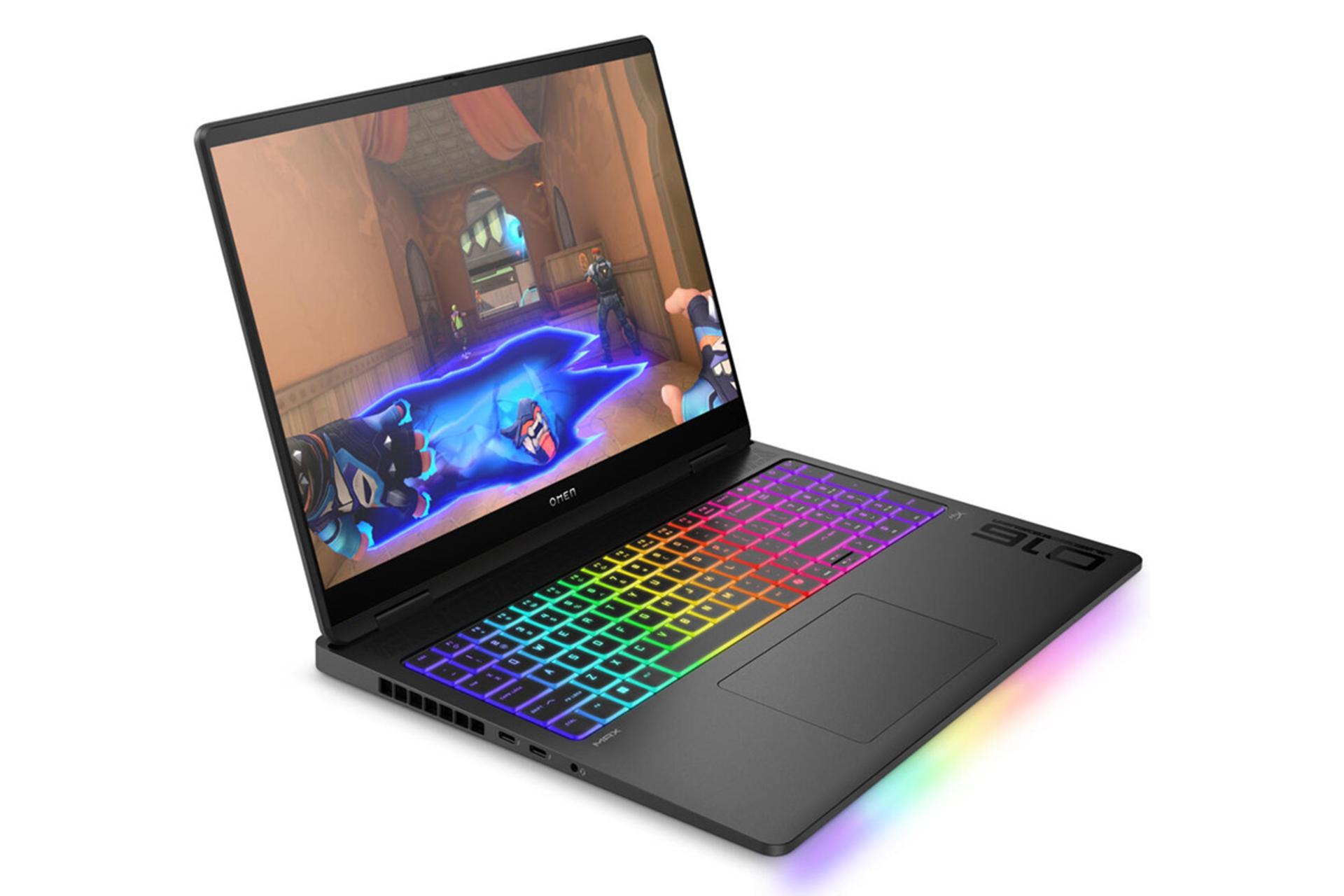 لپ تاپ اچ پی HP OMEN MAX 16- ah0033dx نمای جلو و چپ