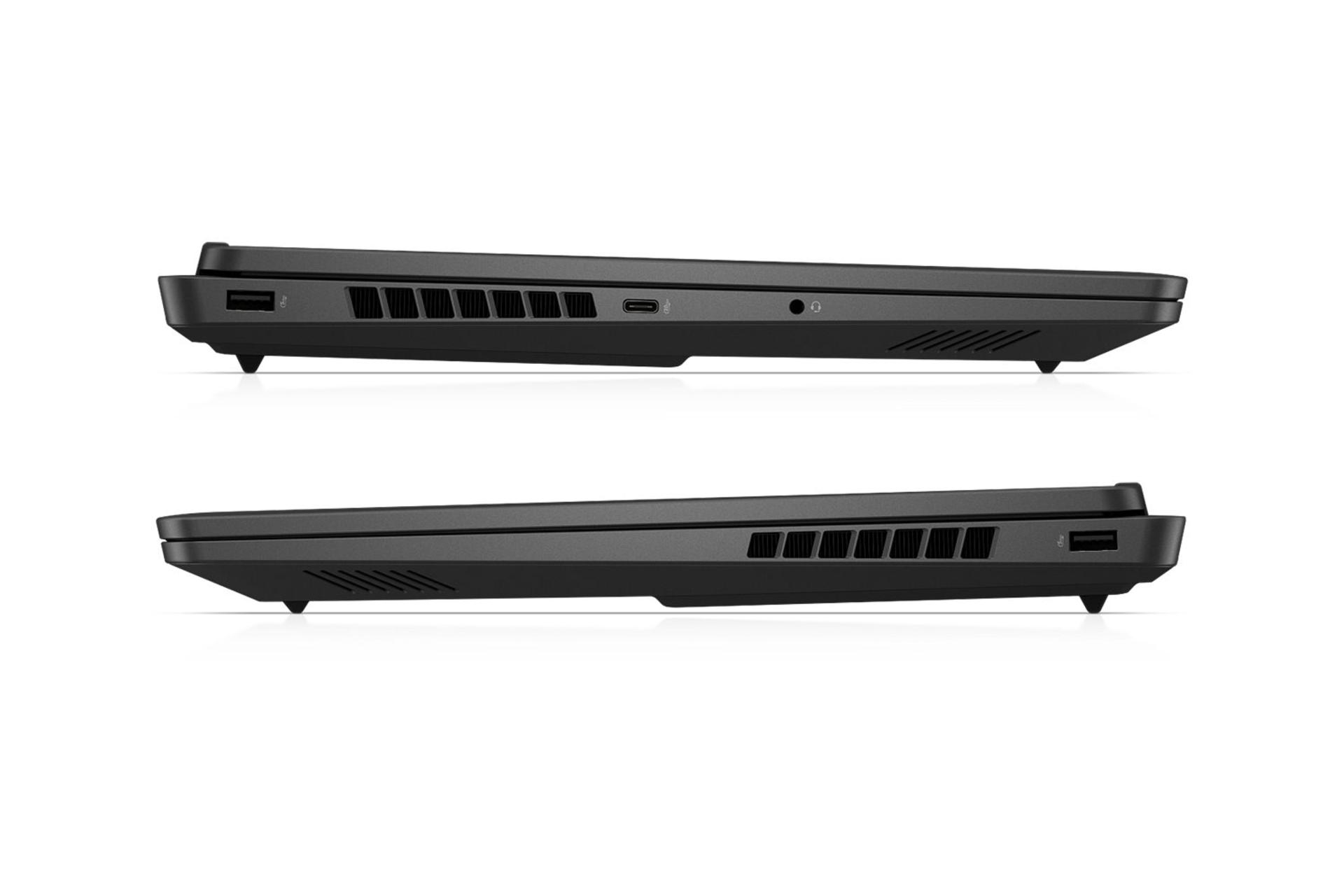 لپ تاپ اچ پی HP OMEN Slim 16t-an000 نمای جانبی و درگاه ها