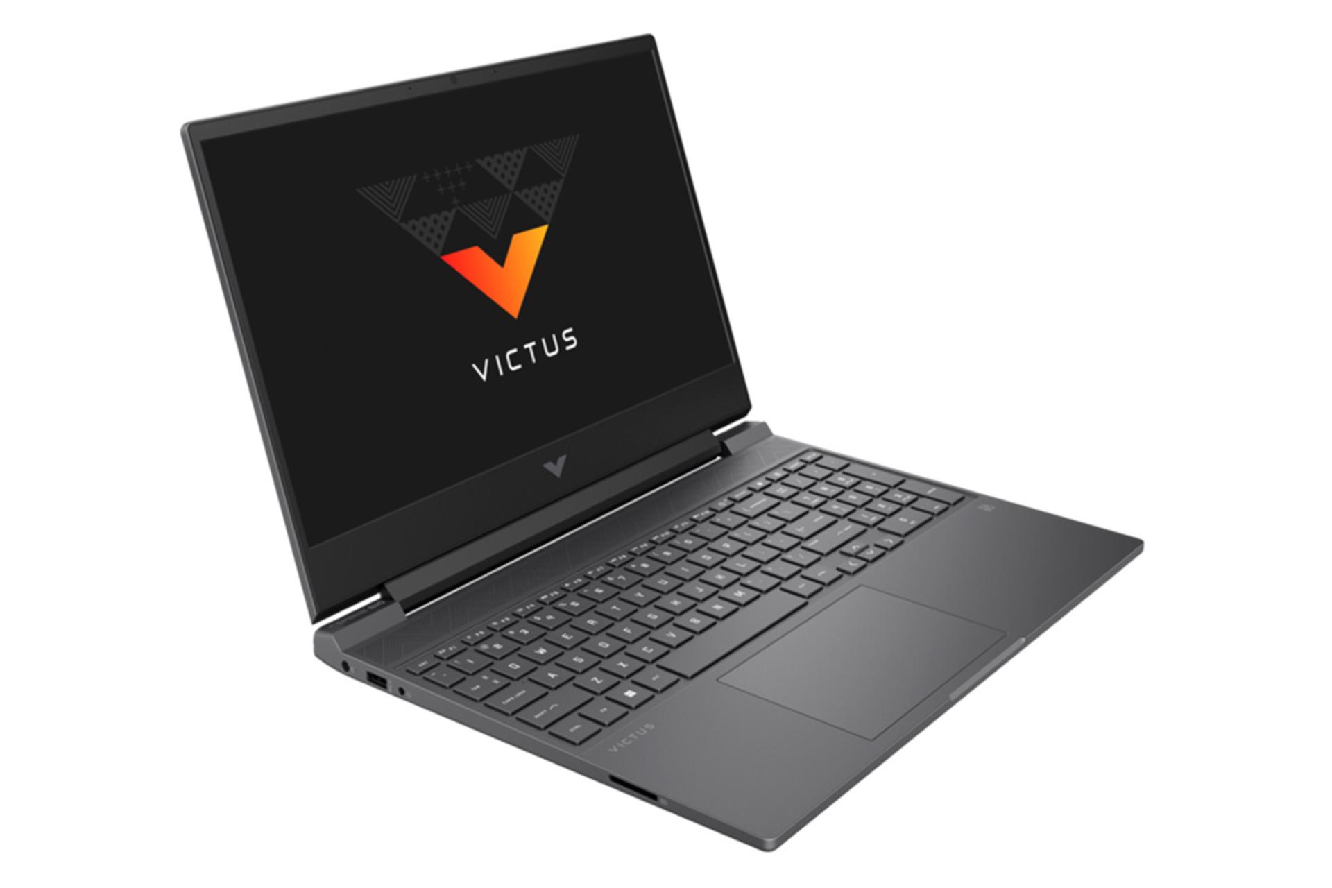 لپ تاپ اچ پی HP Victus 15-fa1408TX نمای جلو و چپ