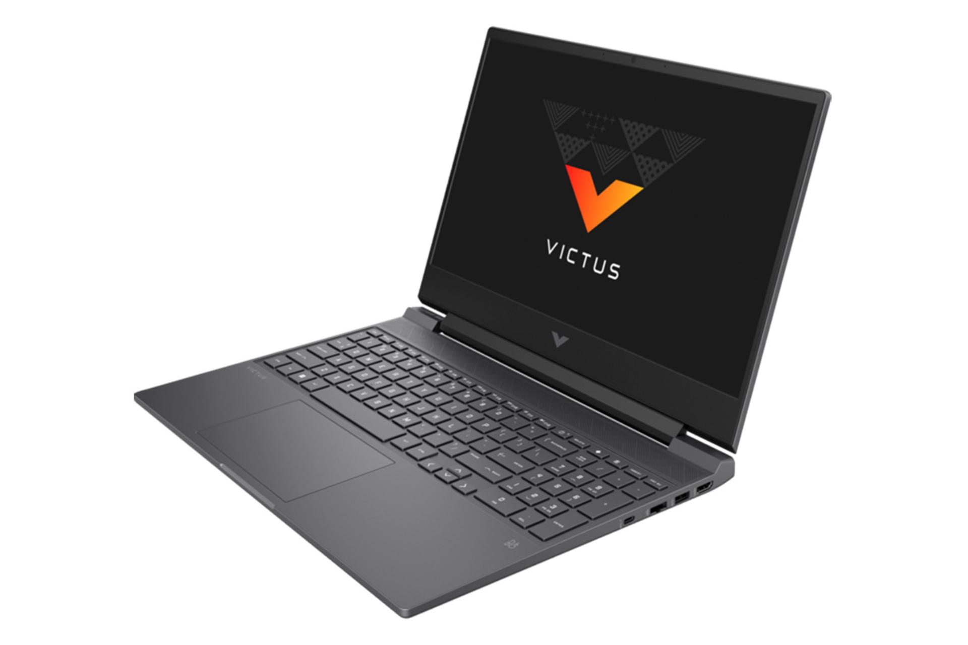 لپ تاپ اچ پی HP Victus 15-fa1408TX نمای جلو و راست