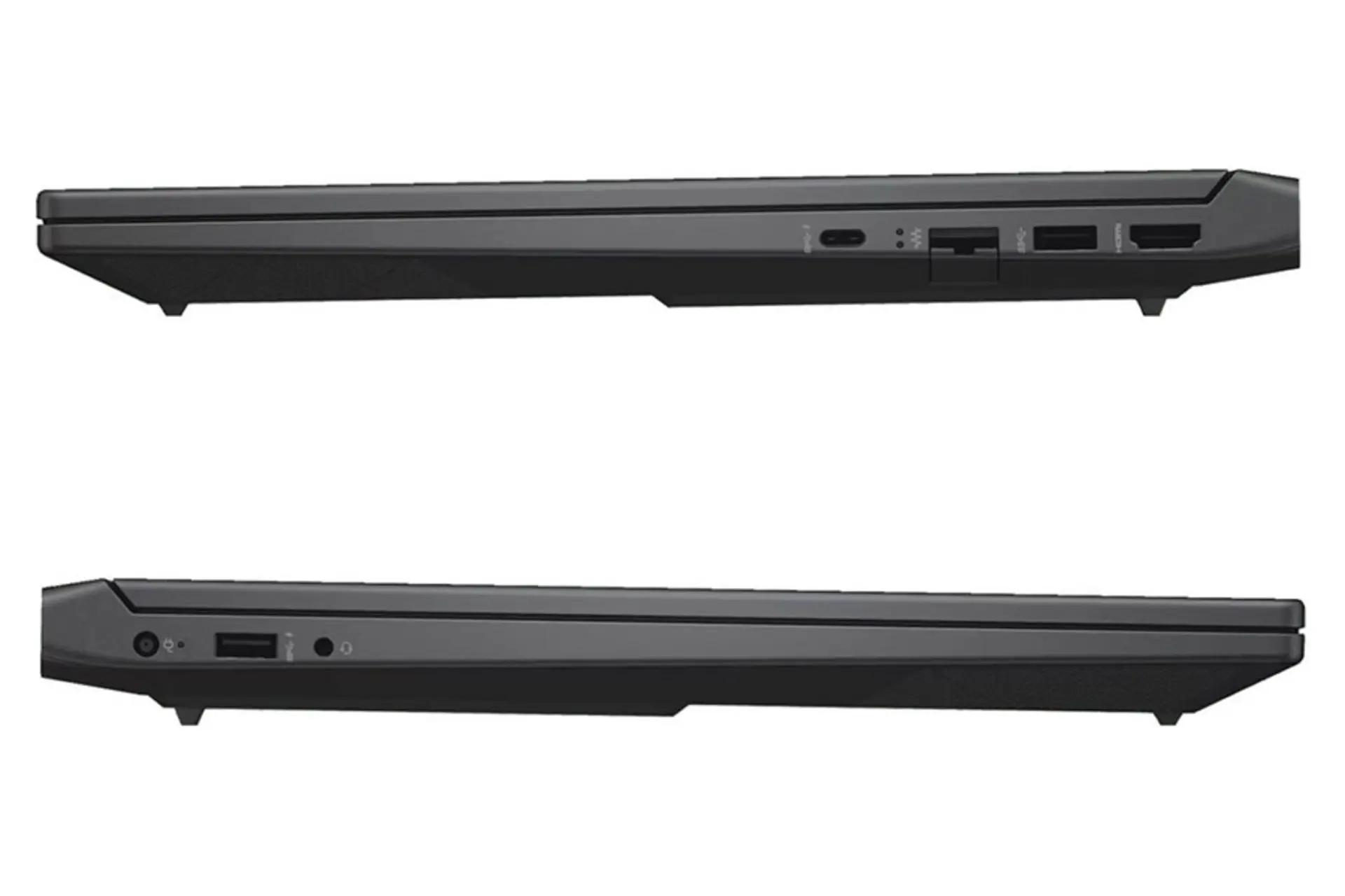لپ تاپ اچ پی HP Victus 15-fa2787nr نمای جانبی و درگاه ها