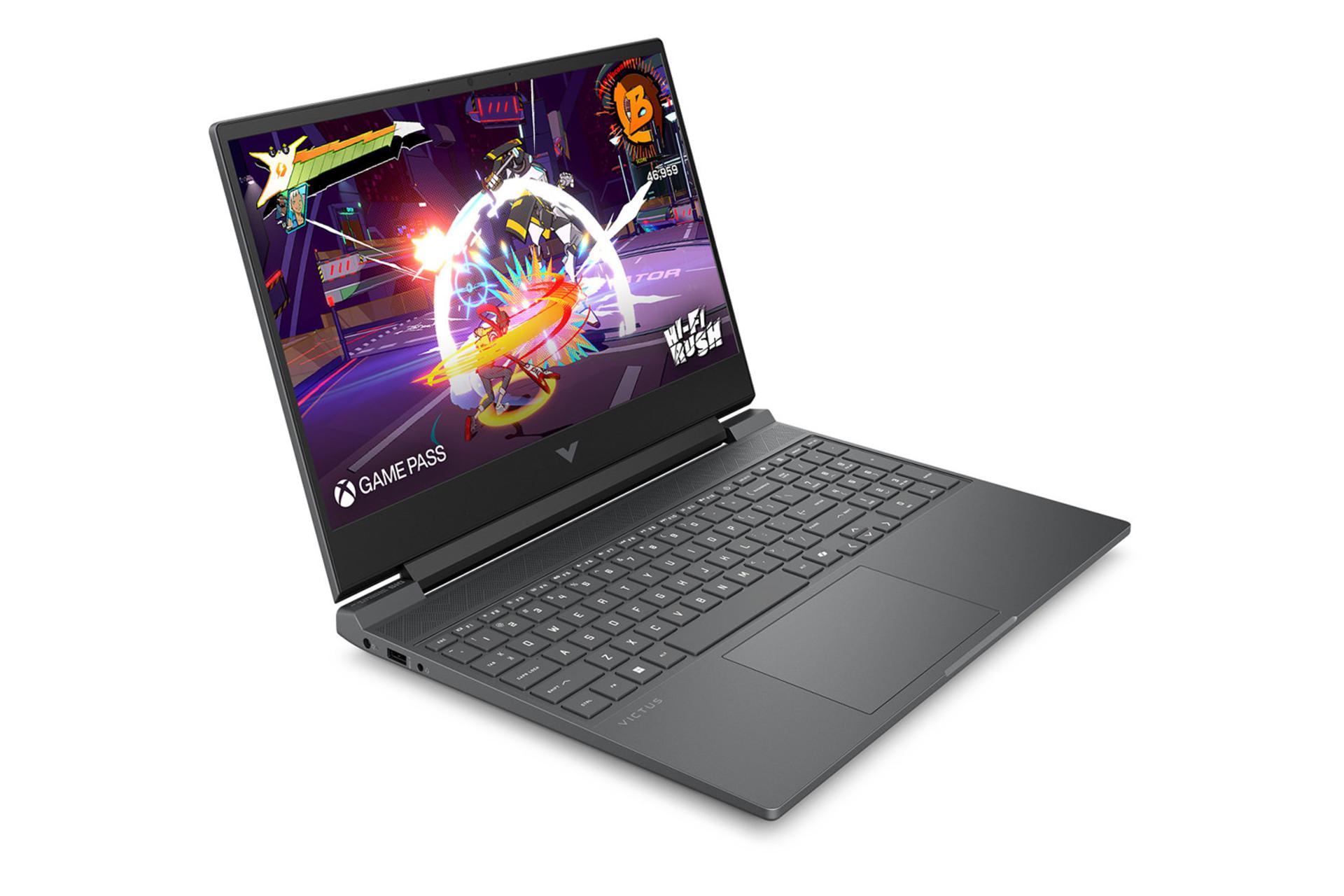 لپ تاپ اچ پی HP Victus 15t-fa200 نمای جلو و چپ