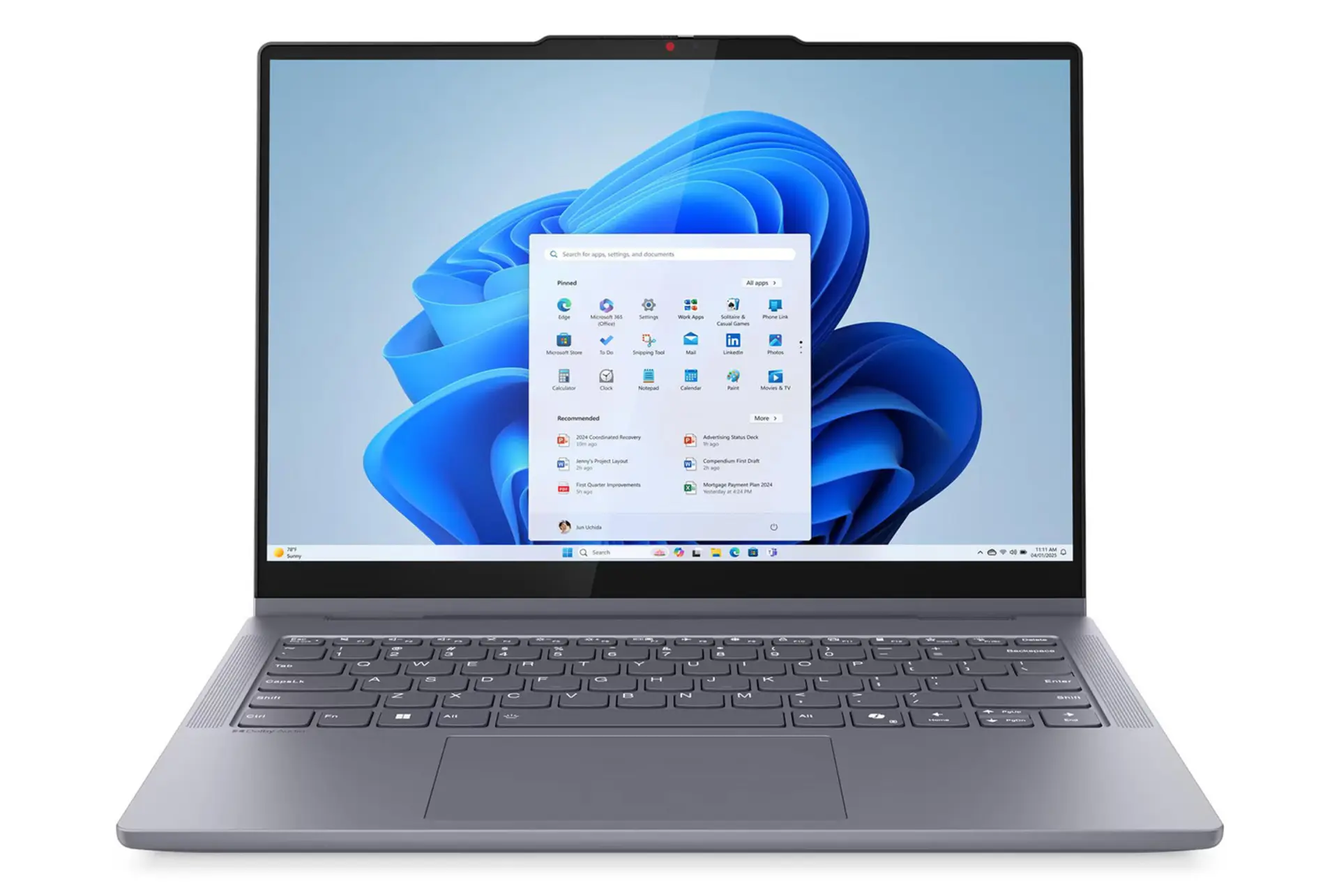 لپ تاپ لنوو Lenovo IdeaPad 5 2-in-1 14IAL10 نمای جلو