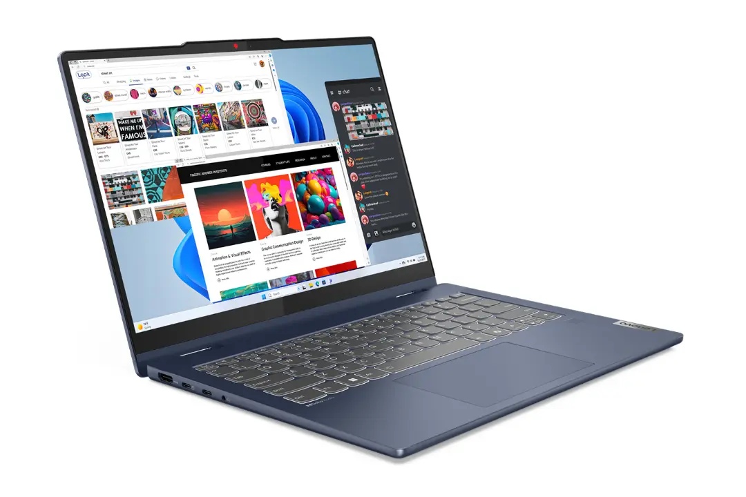 لپ تاپ لنوو Lenovo IdeaPad 5 2-in-1 14IRH9 نمای جلو و چپ
