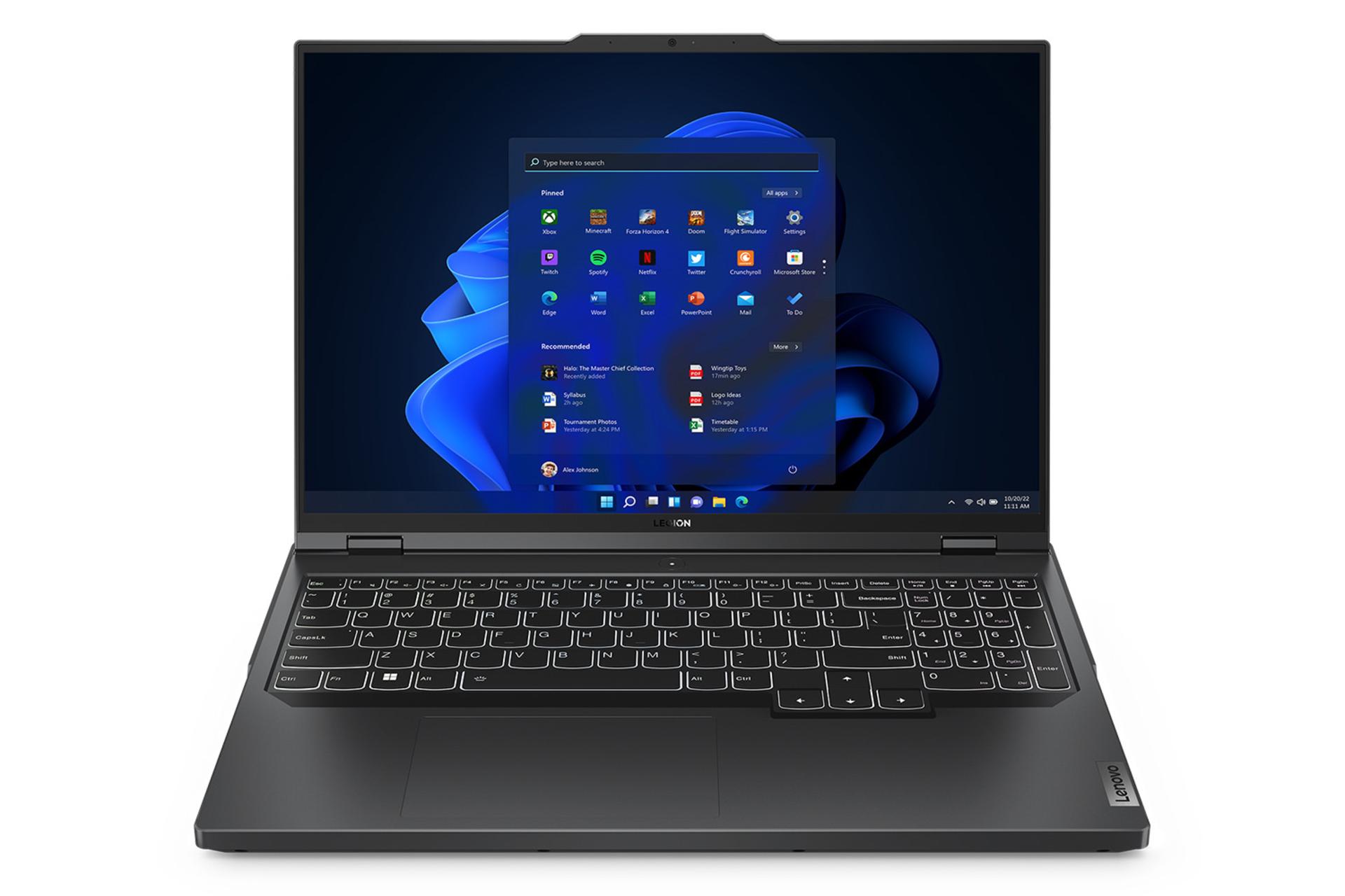 لپ تاپ لنوو Lenovo Legion Pro 5 16ARX8 نمای جلو