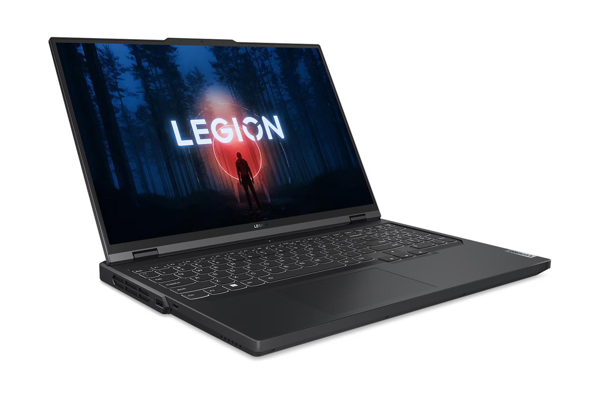 لپ تاپ لنوو Lenovo Legion Pro 5 16ARX8 نمای جلو و چپ