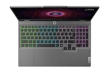 لپ تاپ لنوو Lenovo LOQ 15AHP9 نمای بالا و کیبورد