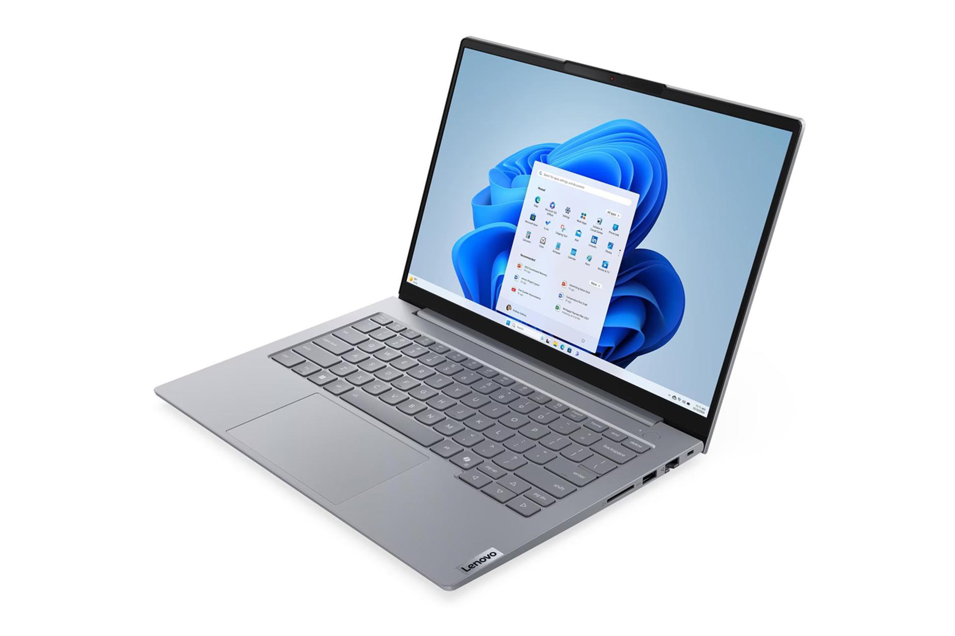 لپ تاپ لنوو Lenovo ThinkBook 14 G8 IAL نمای جلو و راست