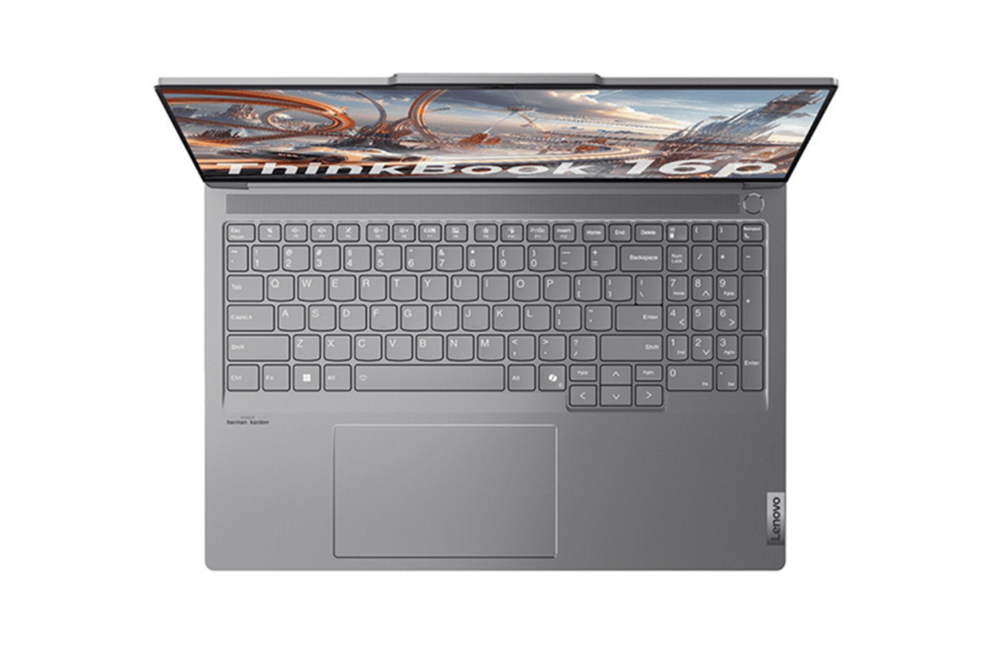 لپ تاپ لنوو Lenovo ThinkBook 16p نمای بالا و کیبورد